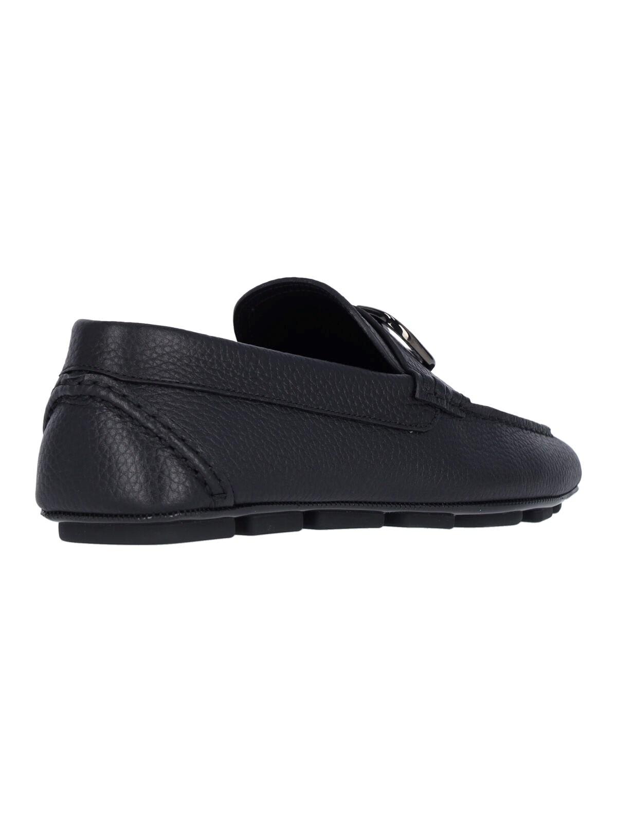 Valentino Vlogo Loafers In Black