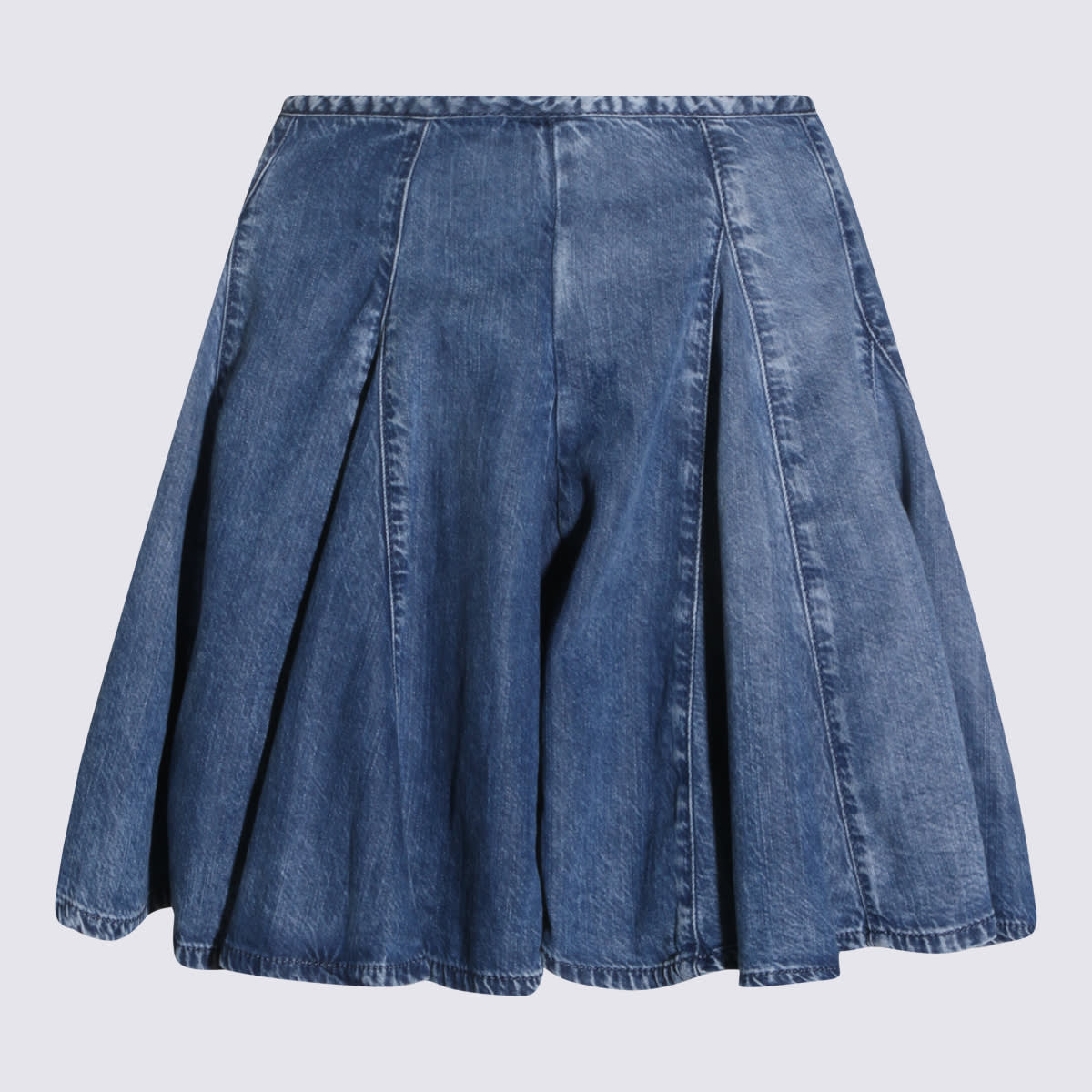 Alaia spiraalvormige denim maxirok