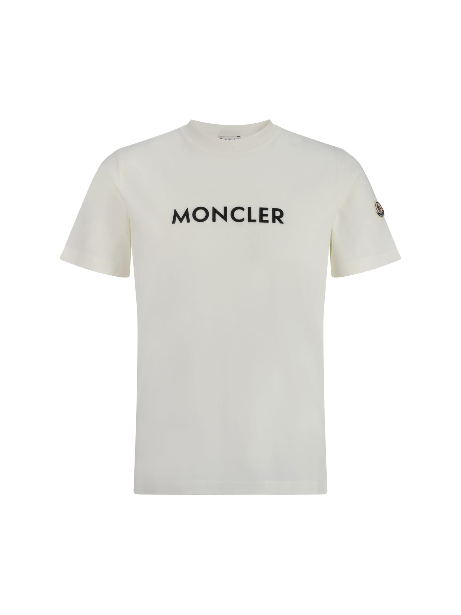 Shop Moncler T-shirt In White