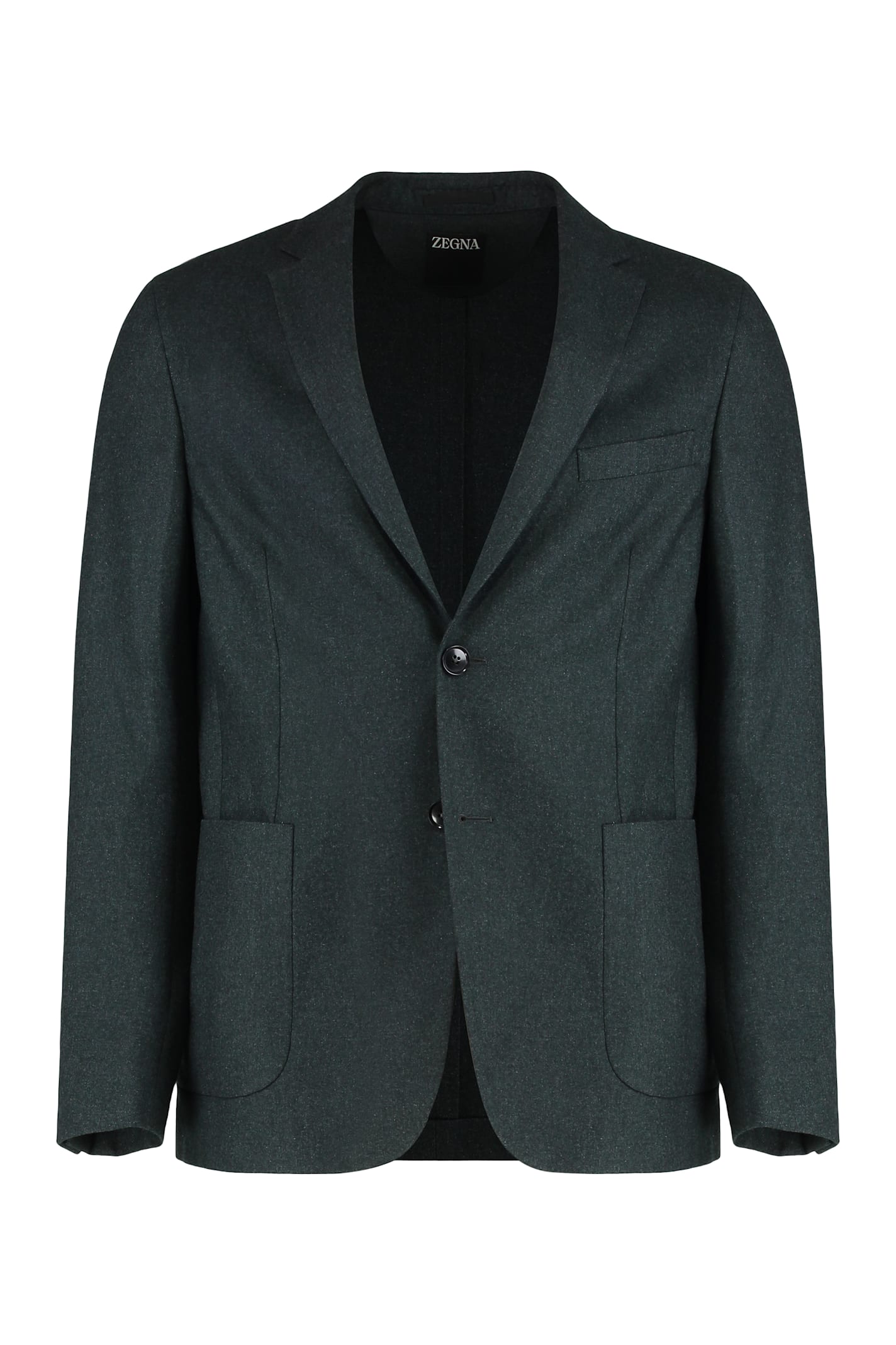 Zegna Blazer In Blended Wool