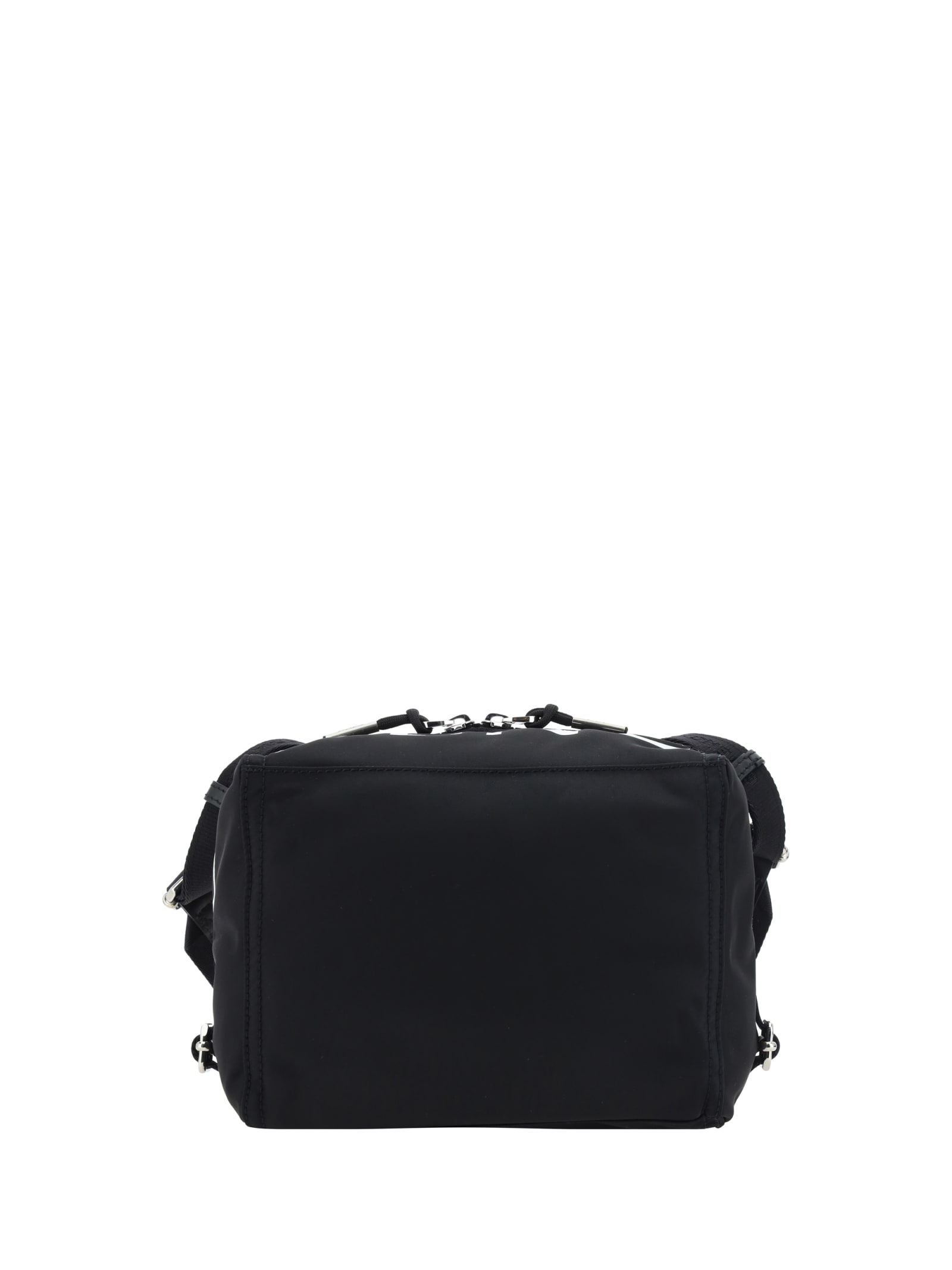 Shop Givenchy Pandora Shoulder Bag In Black/white