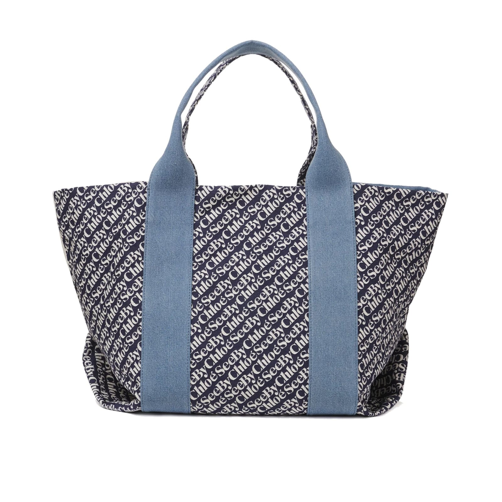 Shop See By Chloé Letizia Tote Bag In Blue