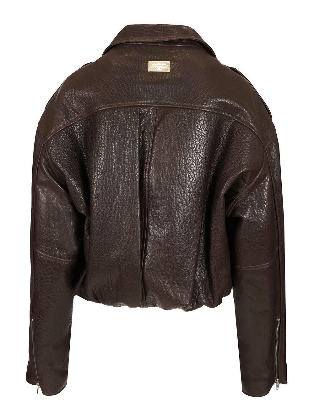 Acne Studios Leather Jacket In Brown