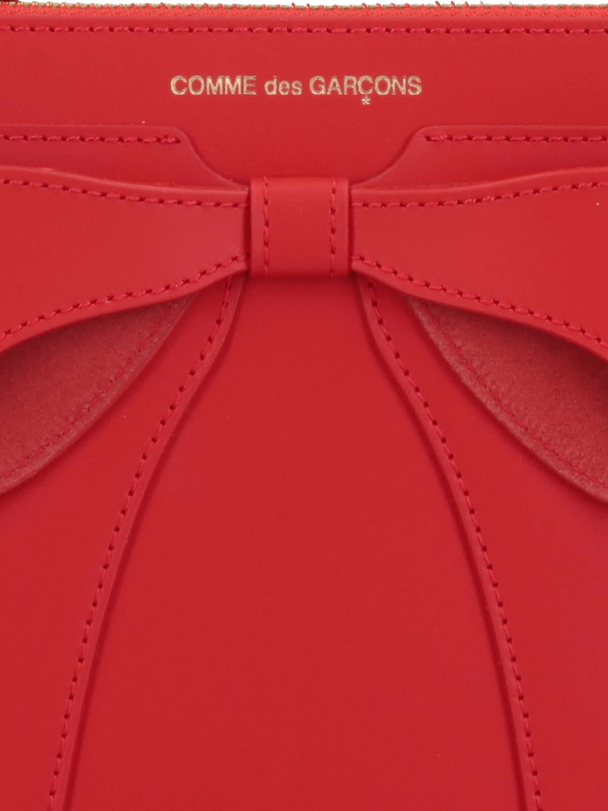 Comme Des Garçons Big Bow Wallet In Red
