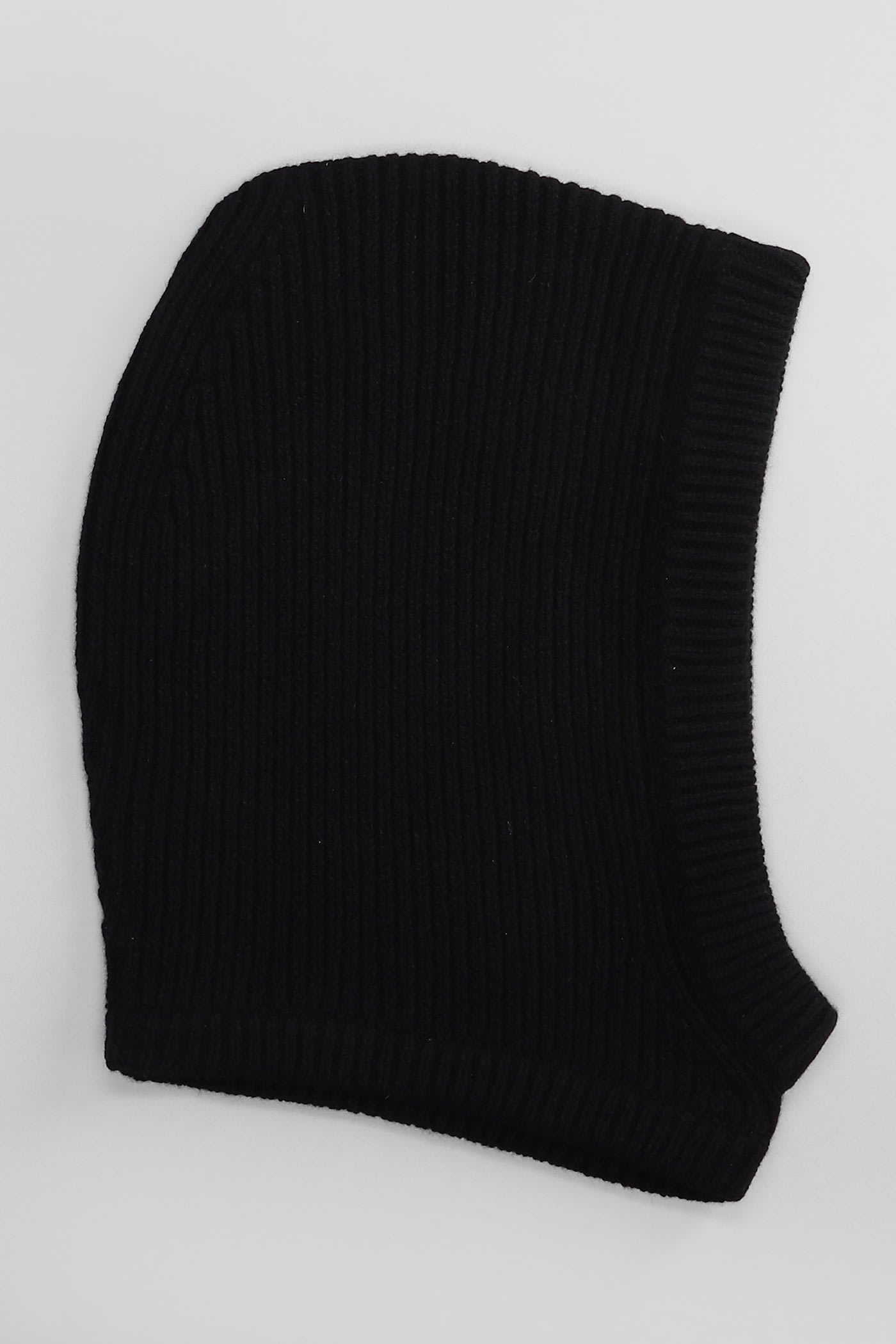 Shop Rick Owens Hood Hats In Black Cashmere