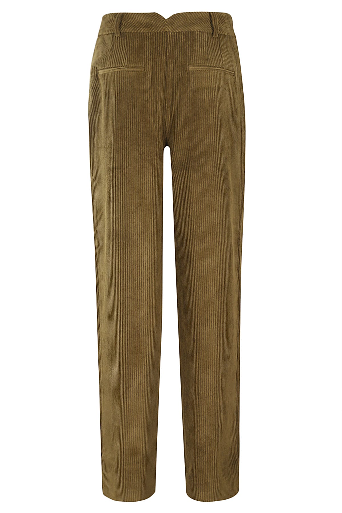 Shop Essentiel Antwerp Geranium Corduroy Pants In Olive Tree