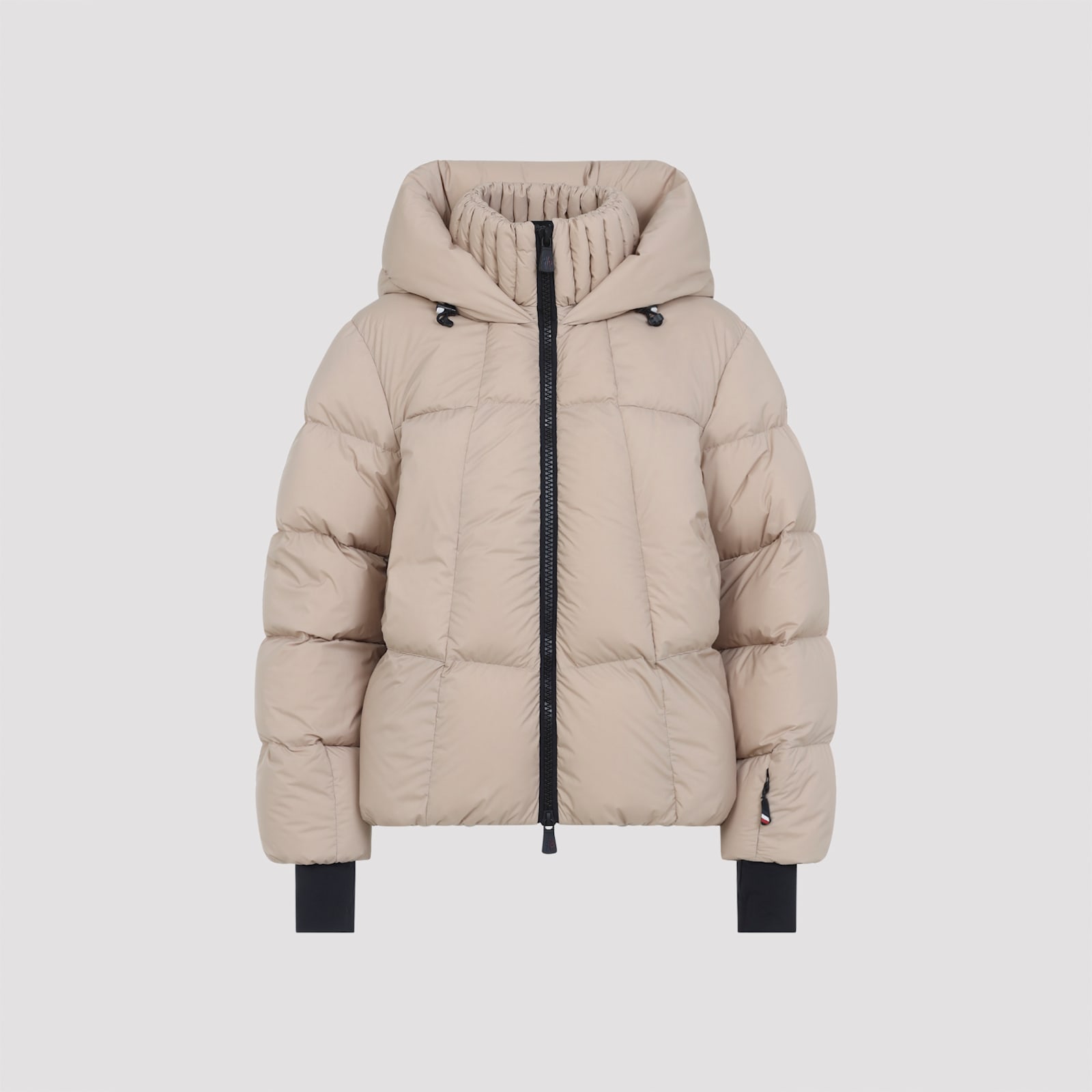 Moncler Bomber Jacket With Hood And Cuffs In Multi