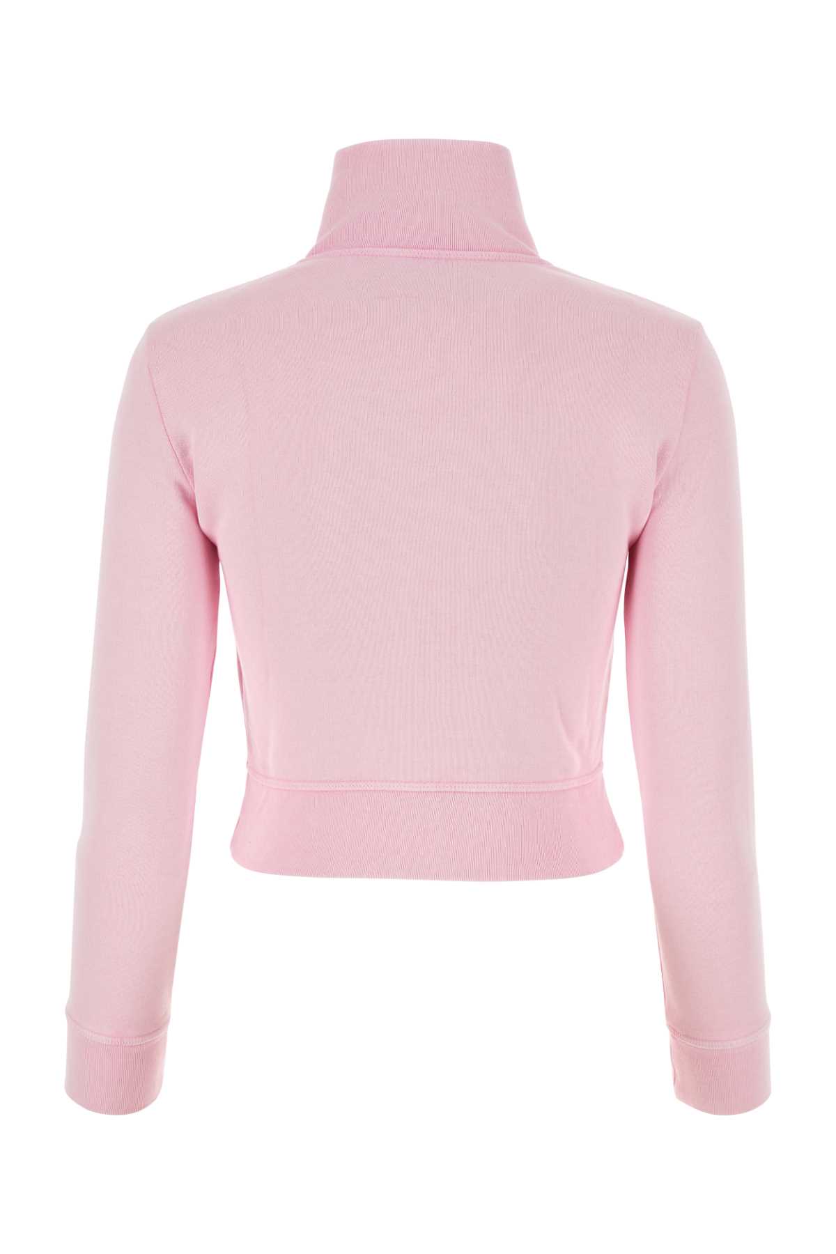 Dsquared2 Pink Cotton Sweatshirt In Lilac