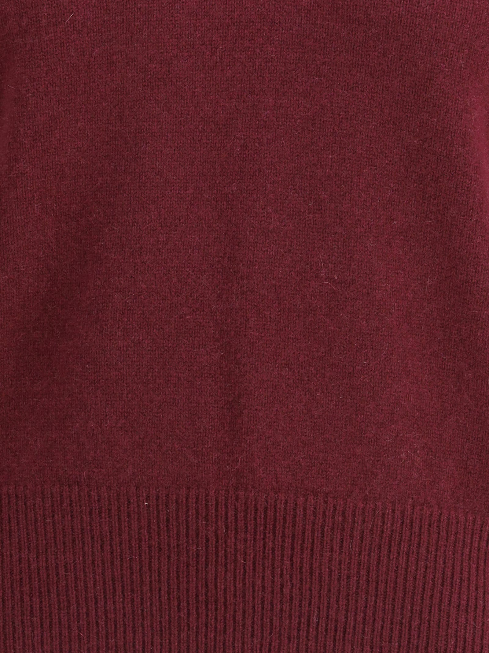 Sa Su Phi Lavinia V Neck Cashmere Sweater In Red