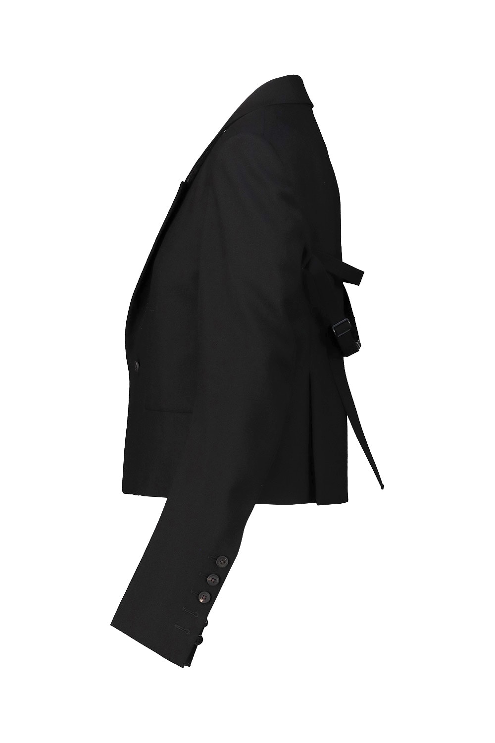 Rick Owens Womens Black Alice Peak-lapel Wool Jacket In Black