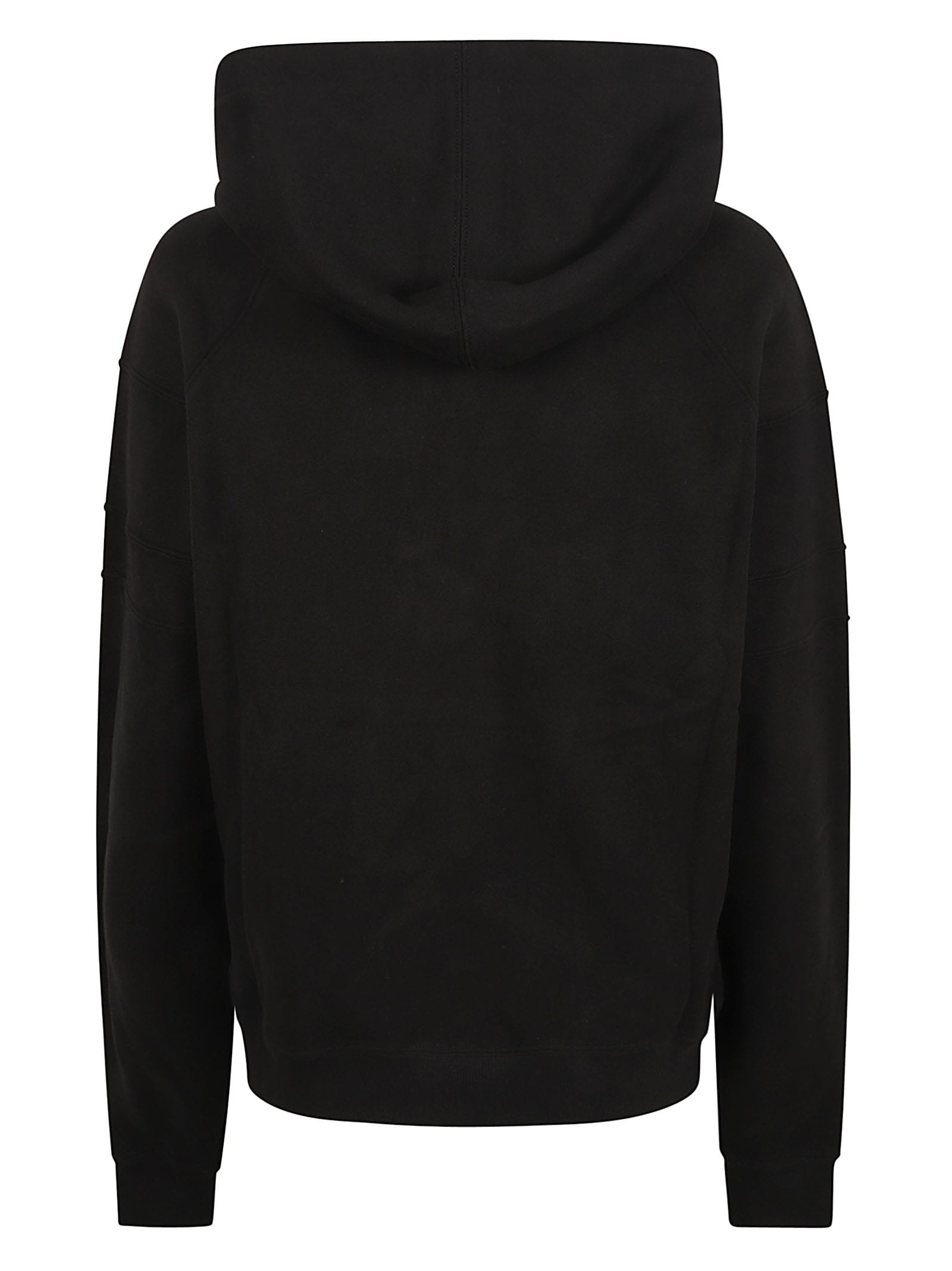 Shop Saint Laurent Raglan Hoodie In Black