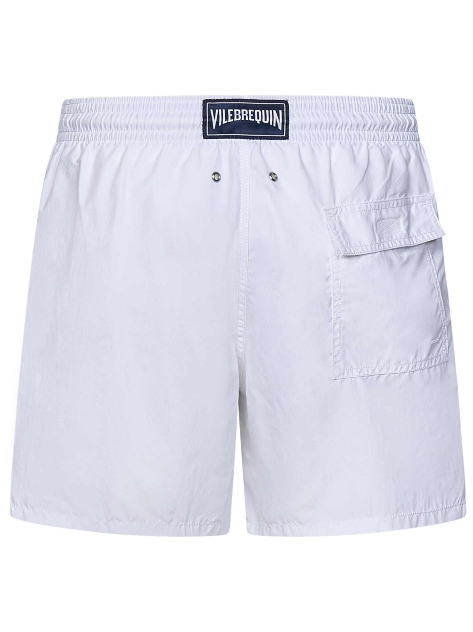 Vilebrequin Moorea Swim Shorts With Elastic Waistband In Noir