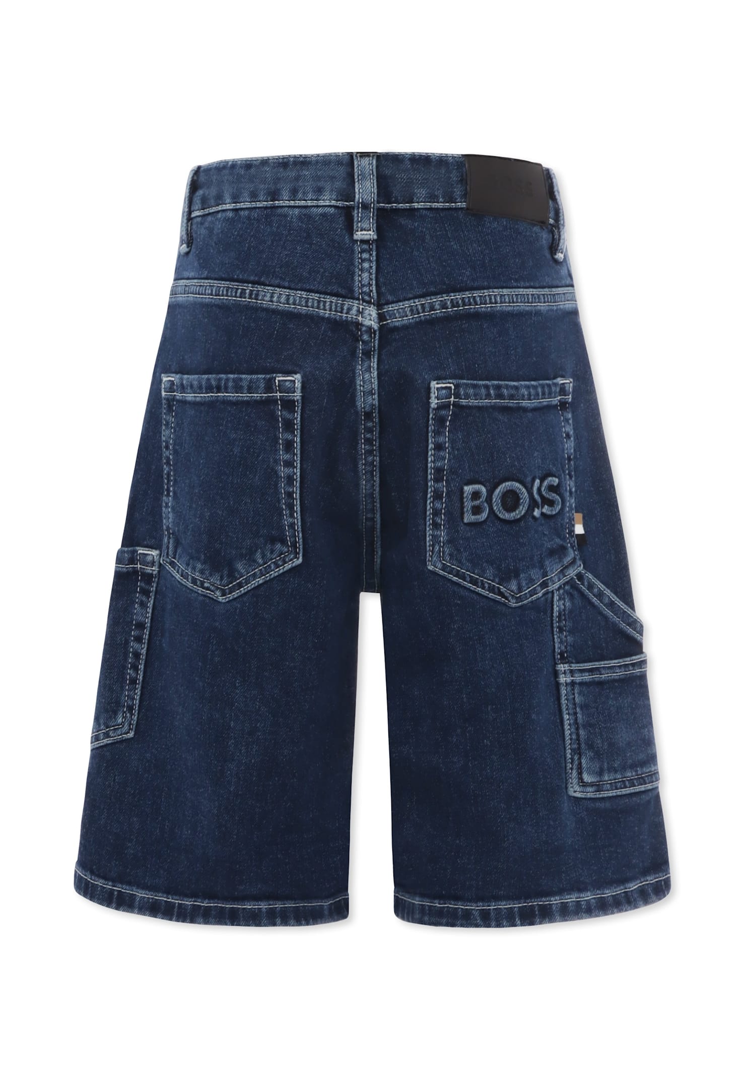 Hugo Boss Denim Jeans For Boy With Logo In Blue