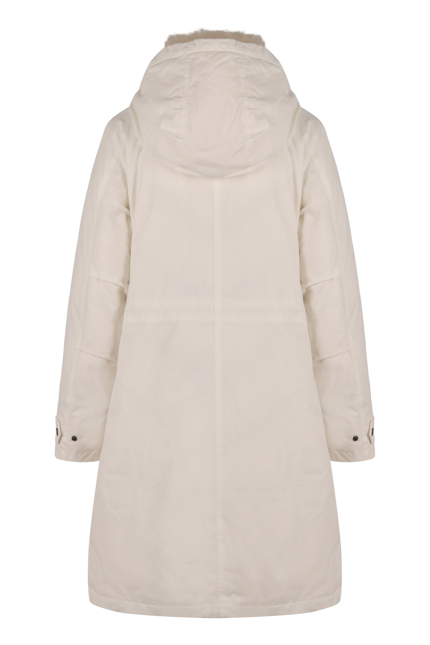 Shop Woolrich Arctic Technical Fabric Parka In Artic White