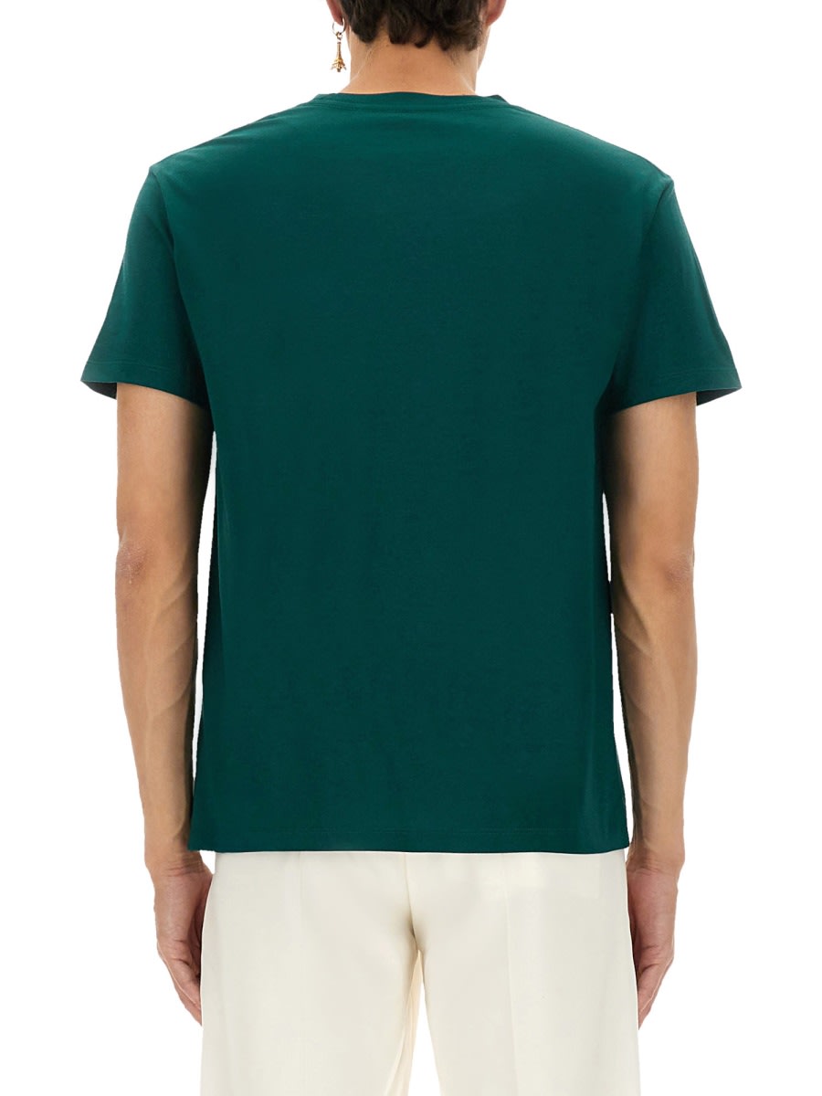 Valentino Garavani T-shirt With Signature Vlogo In Gray