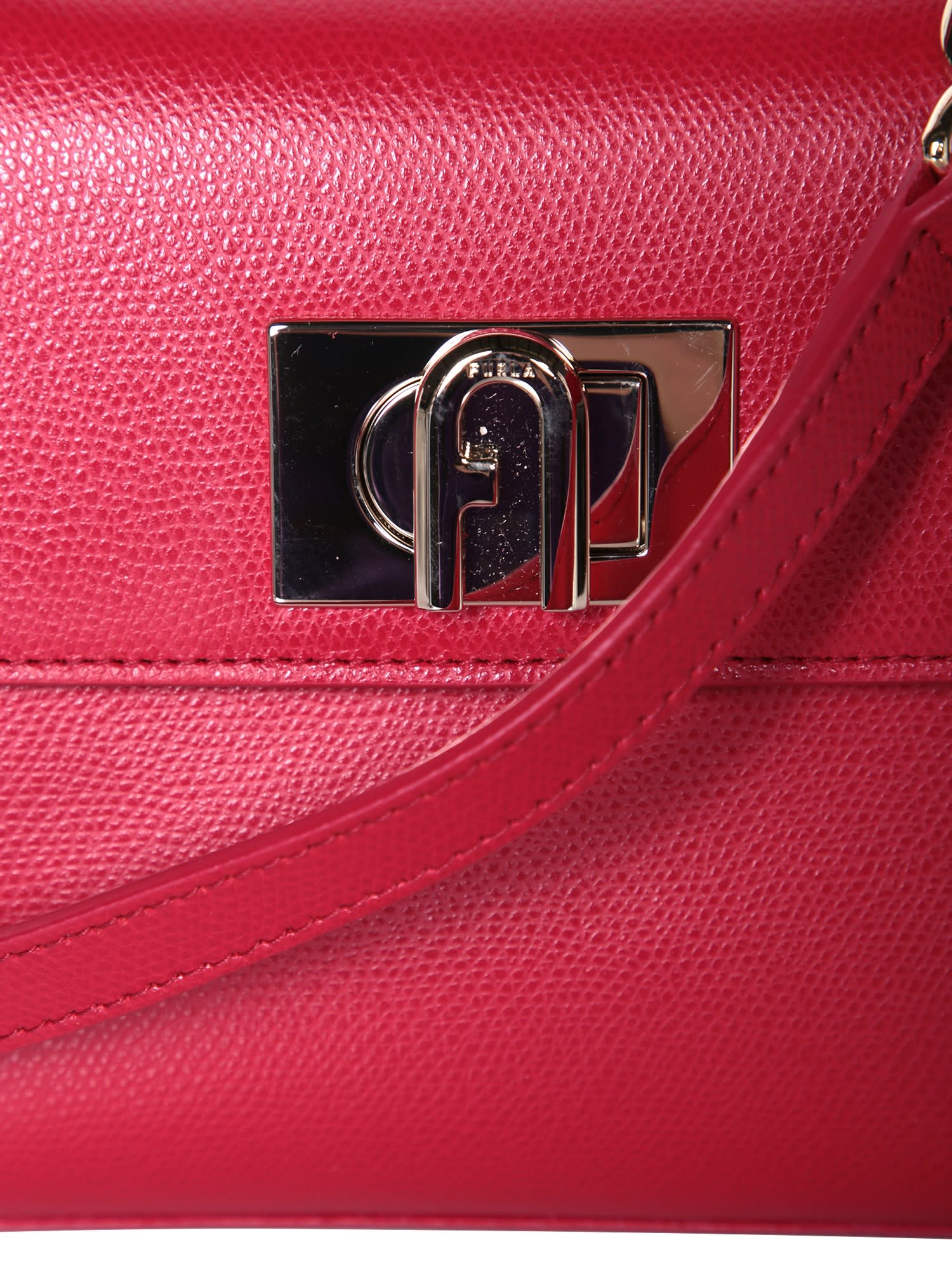 Shop Furla 1927 Mini Top Handle Red Bag