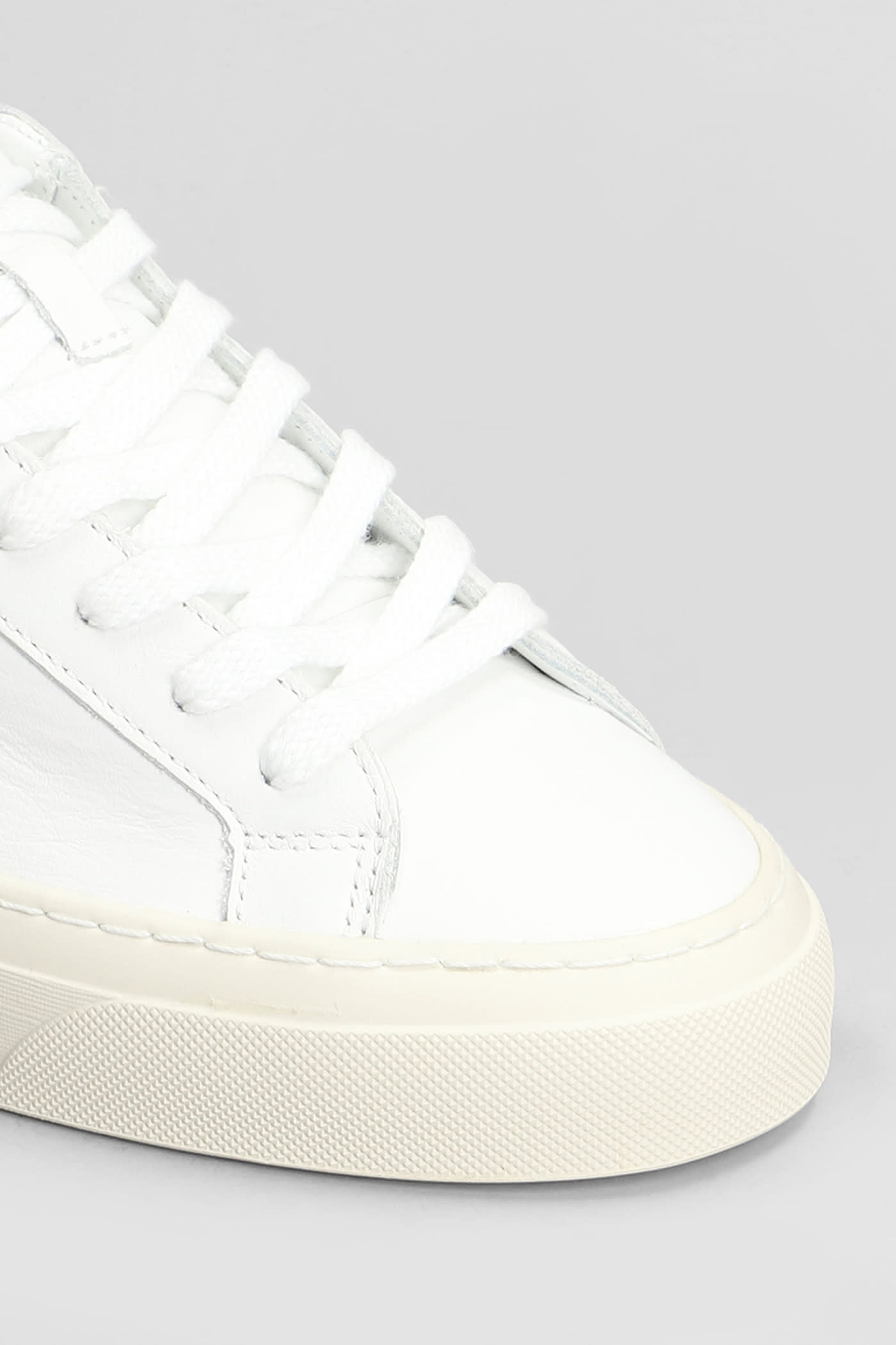 Shop Date Sonica Sneakers In White Leather