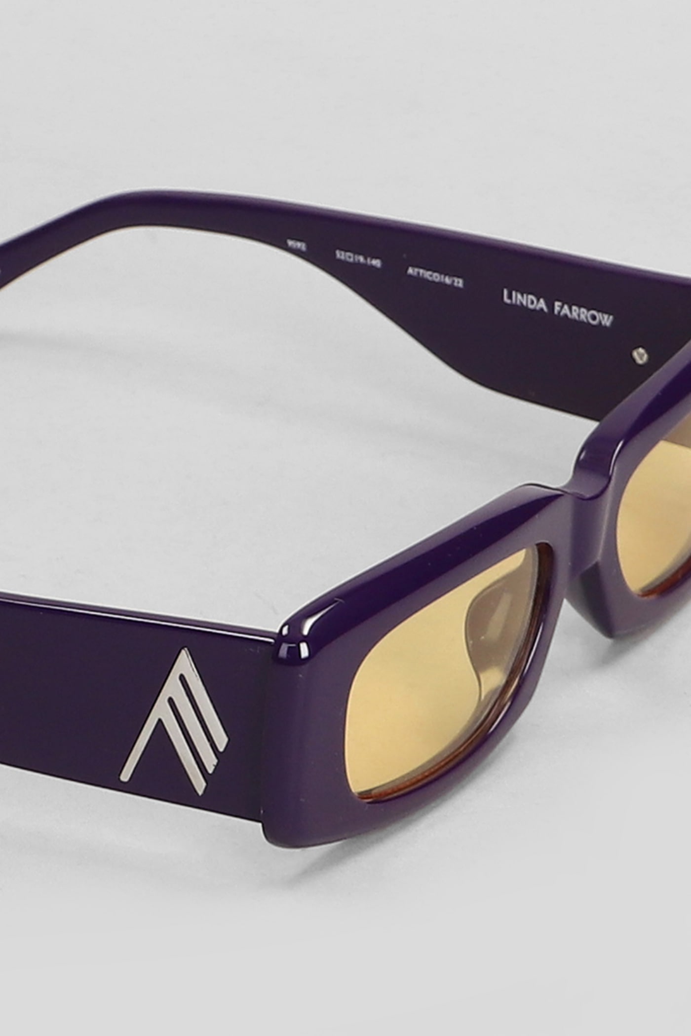 Attico Mafra Sunglasses In Viola Acrylic In Purple