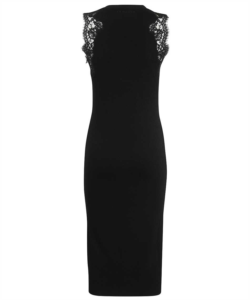 Ermanno Scervino Lace-insert Midi Dress In Black