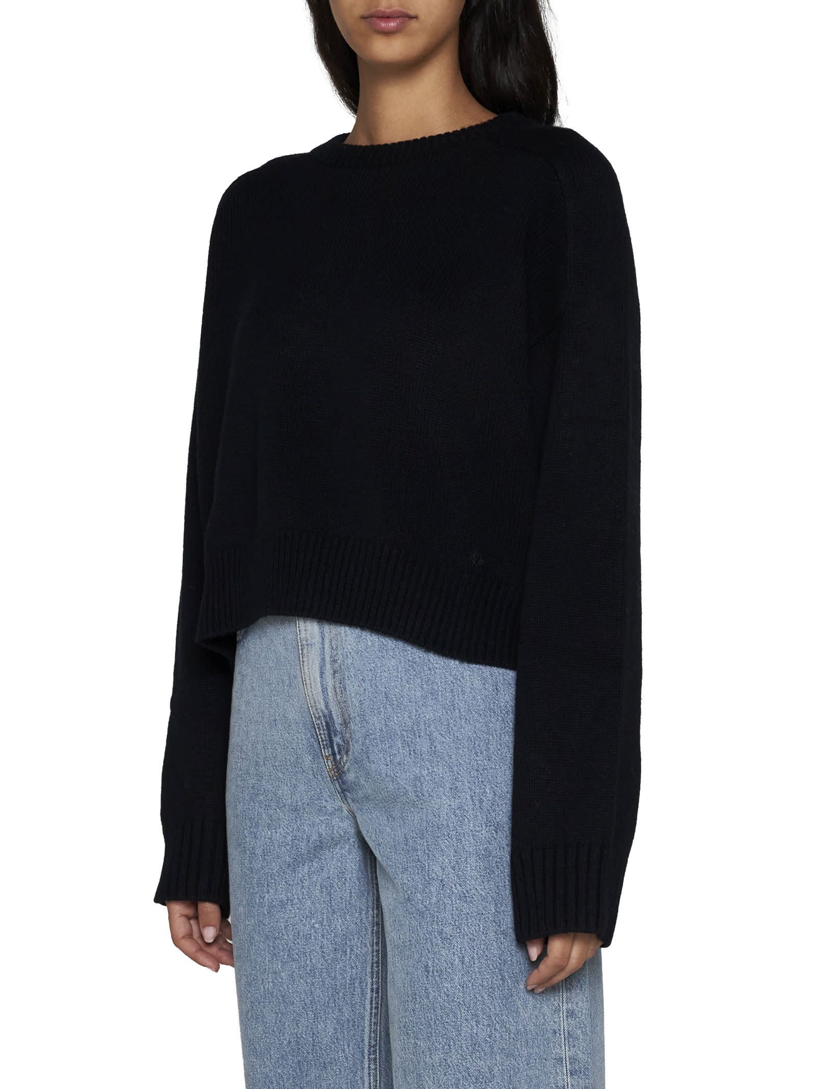 Shop Loulou Studio Sweater In Nero