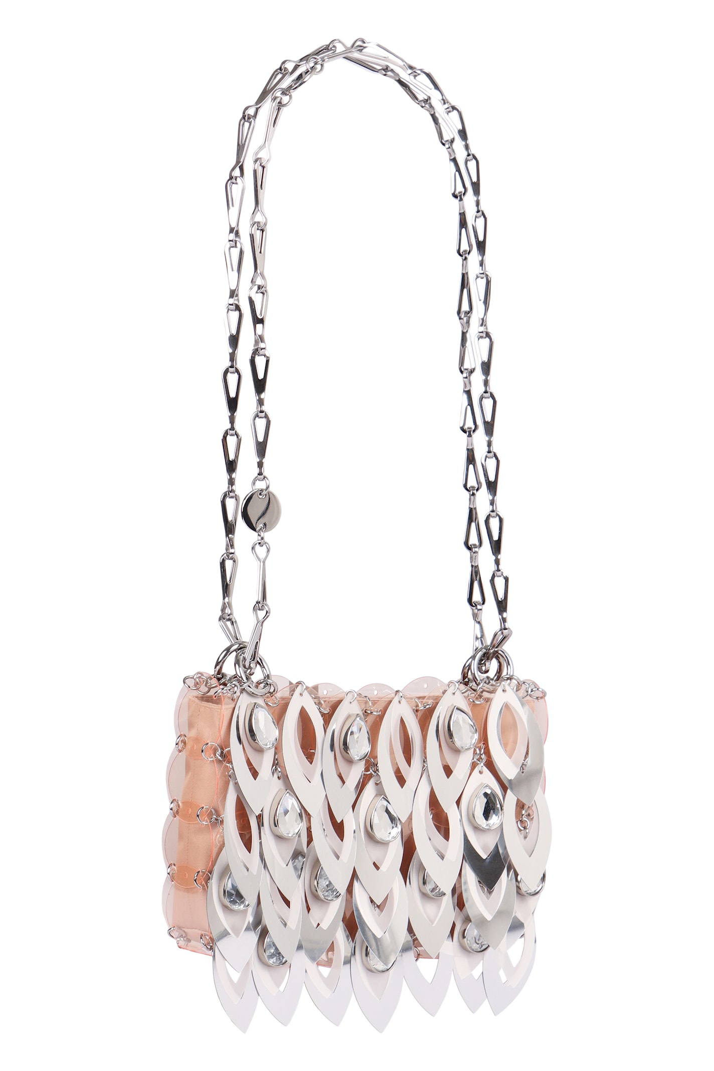 Rabanne Women's Nano Sparkle Leave Shoulder Bag In Silver