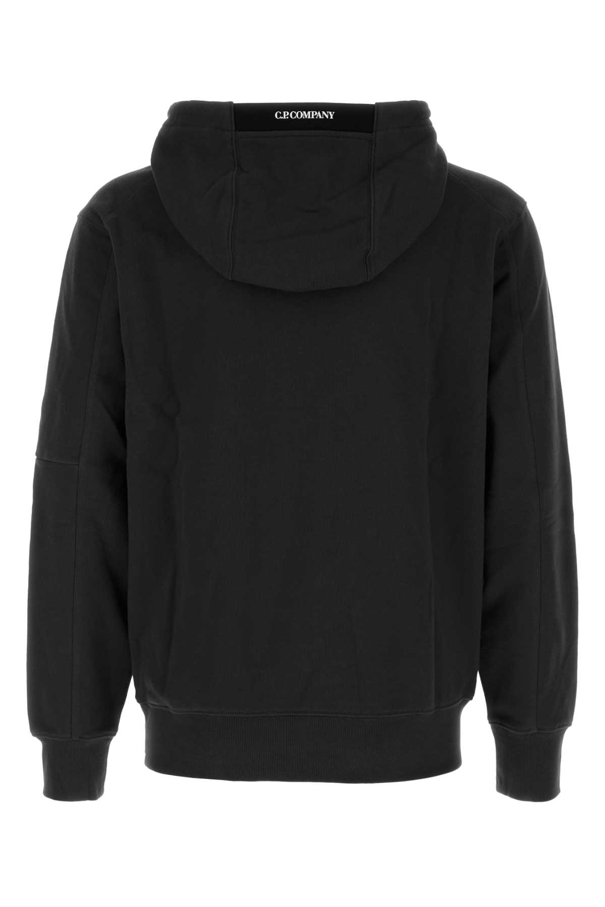 Shop C.p. Company Black Cotton Sweatshirt