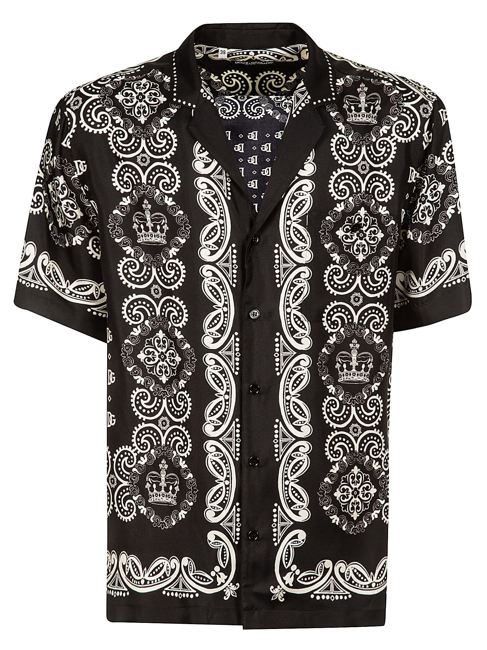 DOLCE & GABBANA BACK MOTIF LOGO PRINT SHIRT,11248544