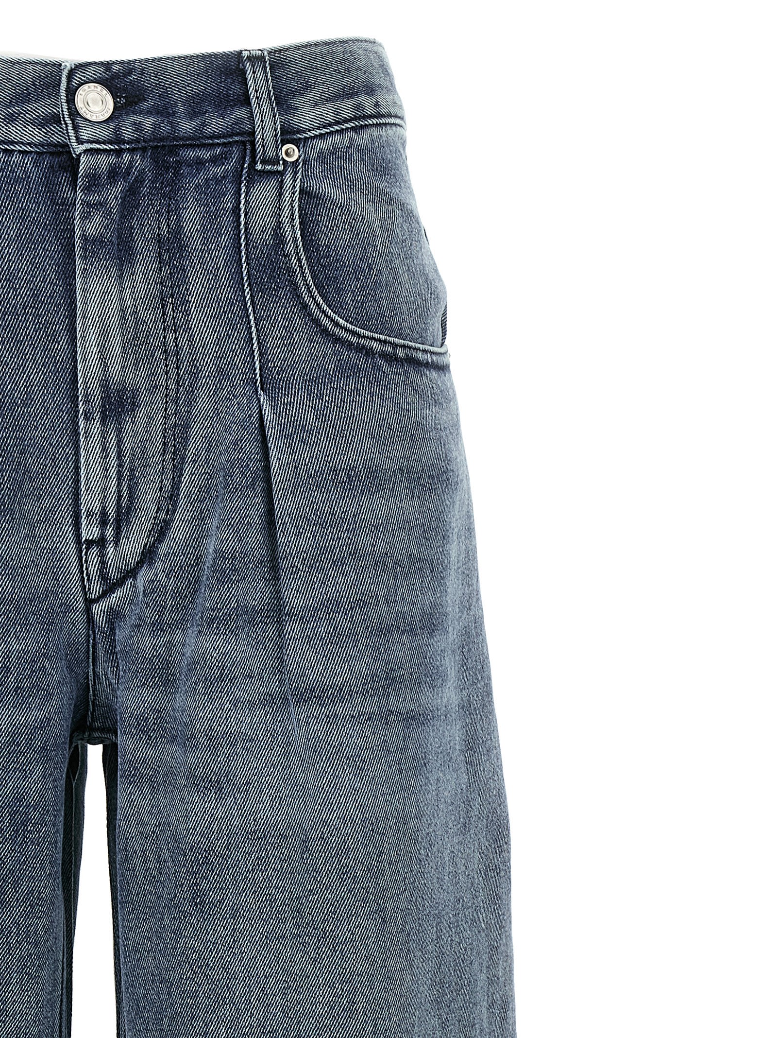 Isabel Marant High-waisted Straight Blue Jeans In Blue