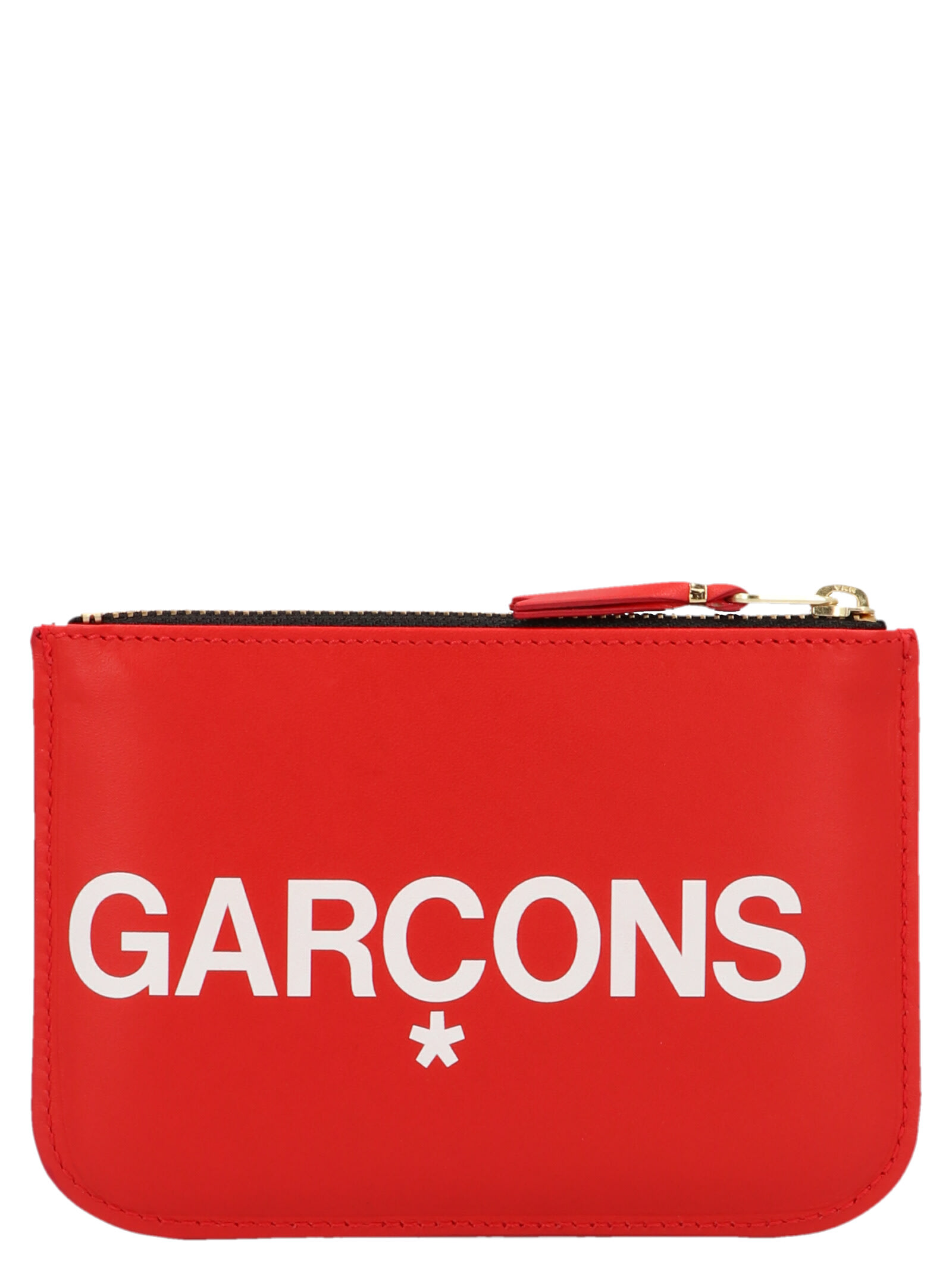 Comme Des Garçons Wallet Unisex Red Minimalist Leather Wallet In Red