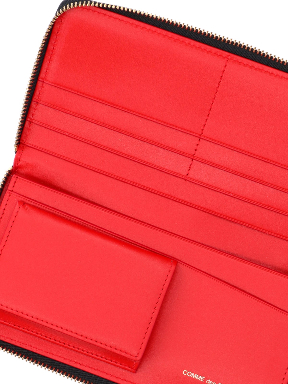 Shop Comme Des Garçons Logo Wallet In Red