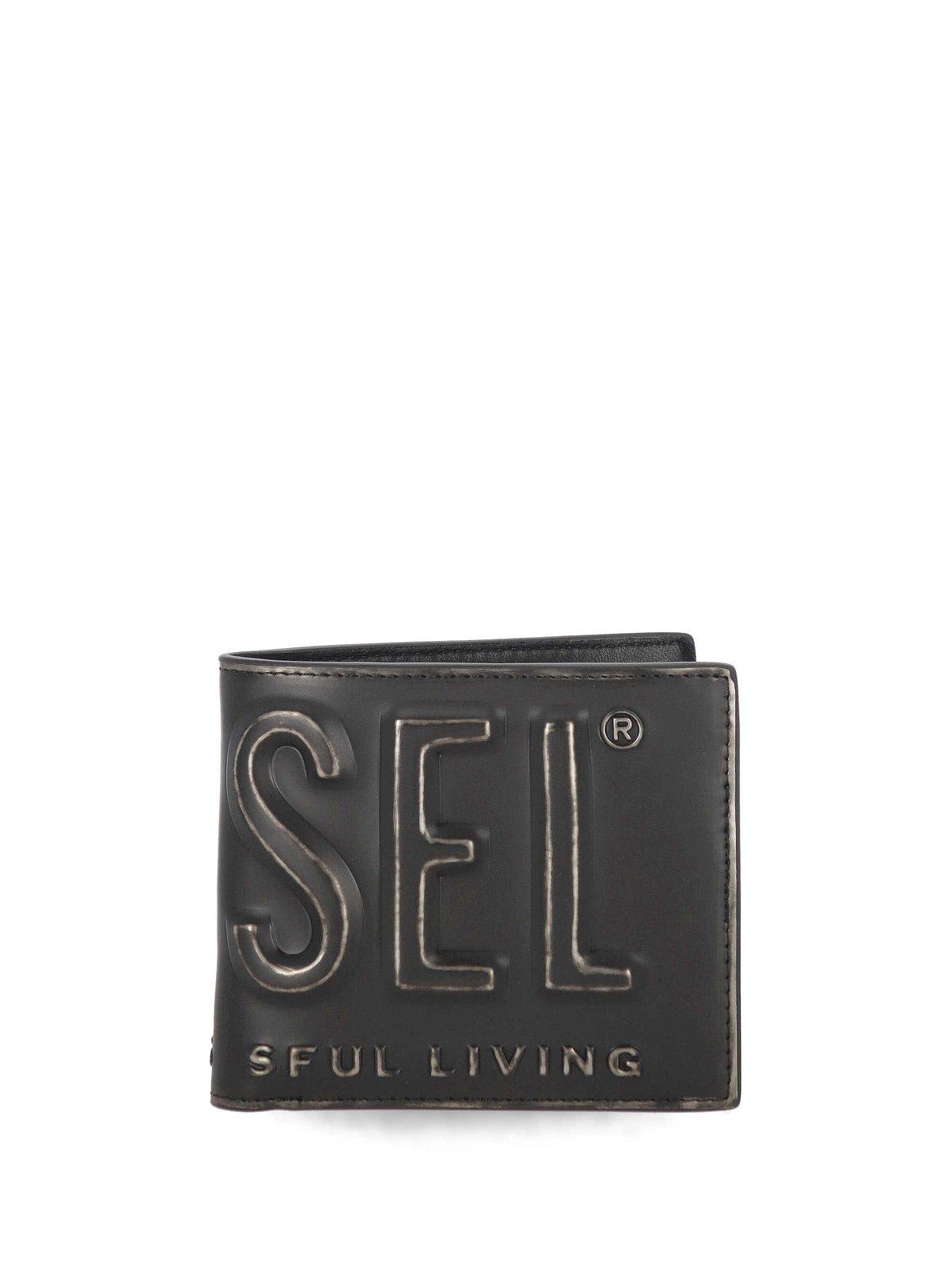 Diesel Men Bifold Wallet With 3d Logo