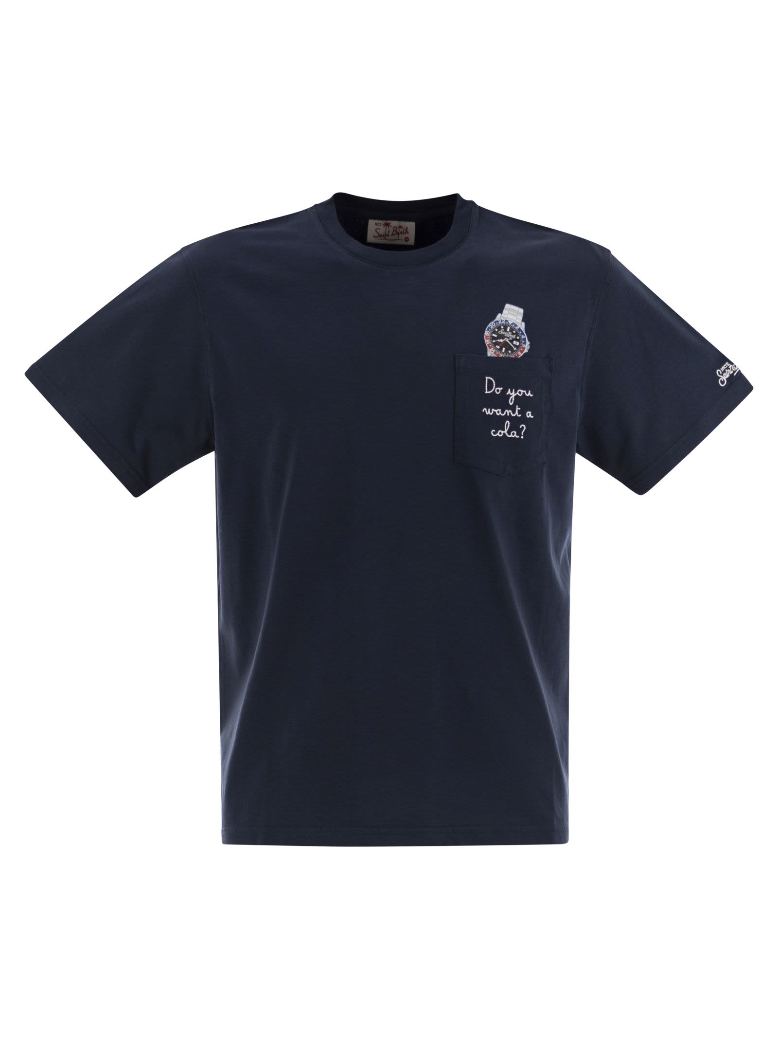 Mc2 Saint Barth T-shirt With Chest Print