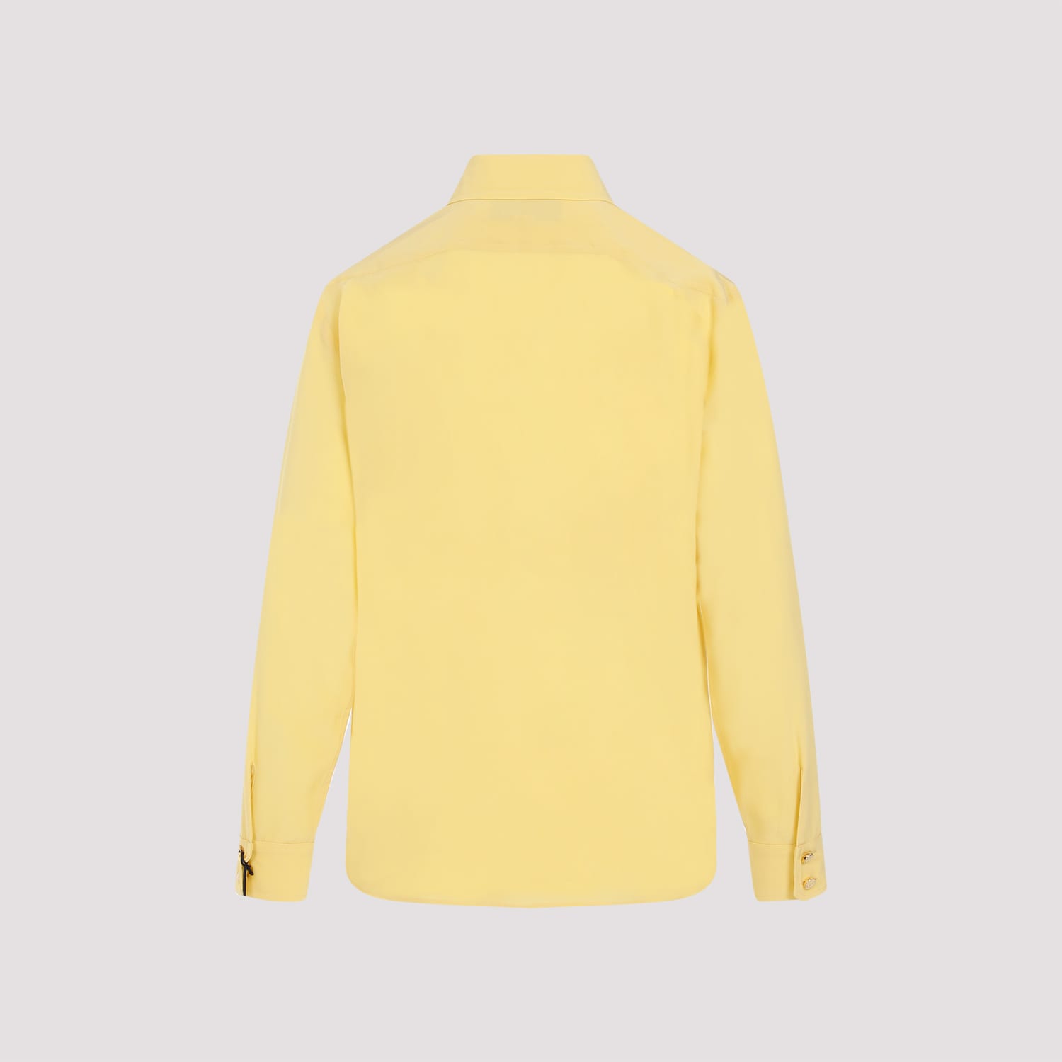 Shop Gucci Crepe De Chine Shirt In Yellow Iris