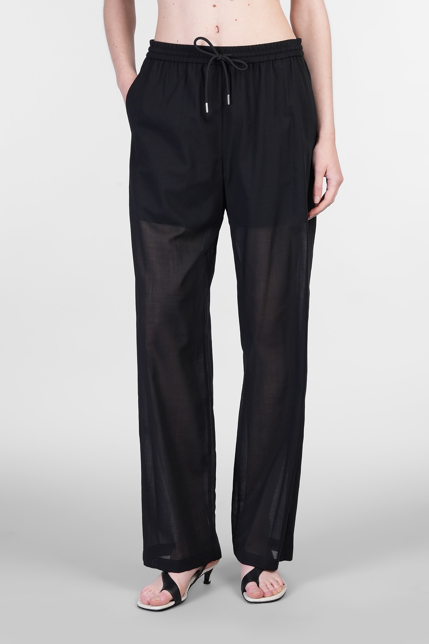 Theory Drawcord Pull-on Pant In Lightweight Wool