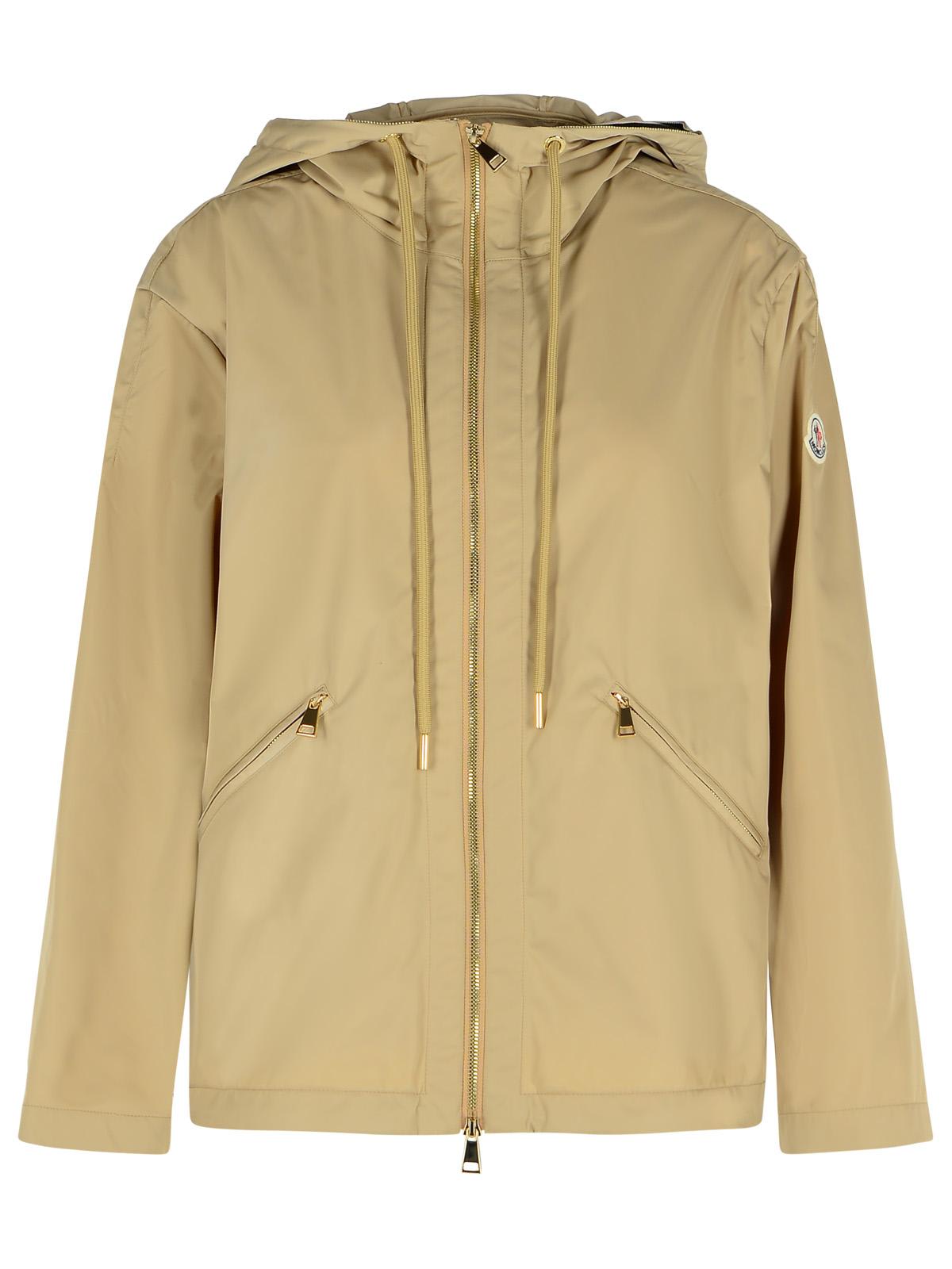 Moncler Cassiopea Cream Polyester Jacket In Cream