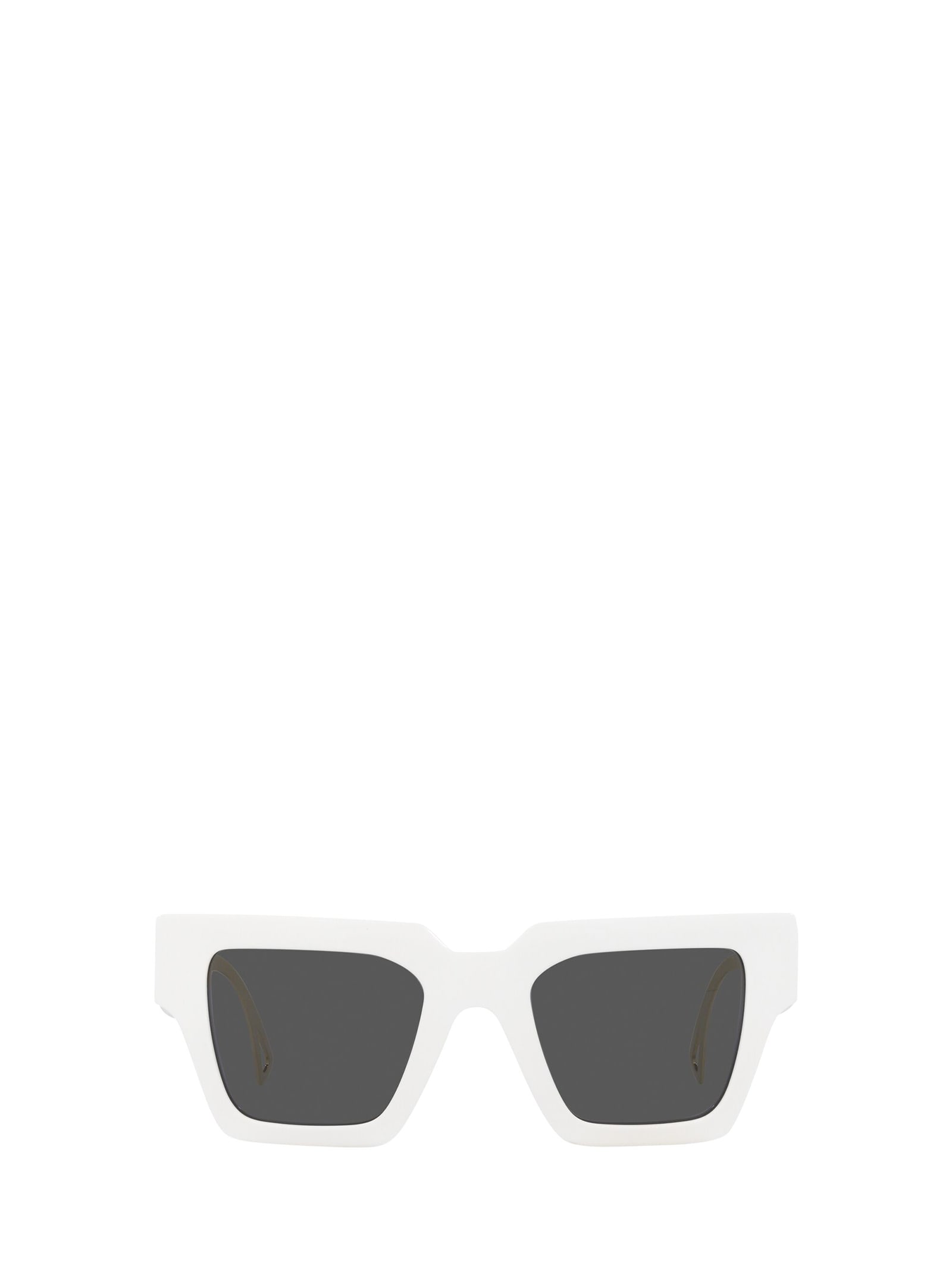 Versace Womens White Ve4431 Logo Cut-out Acetate Sunglasses In White