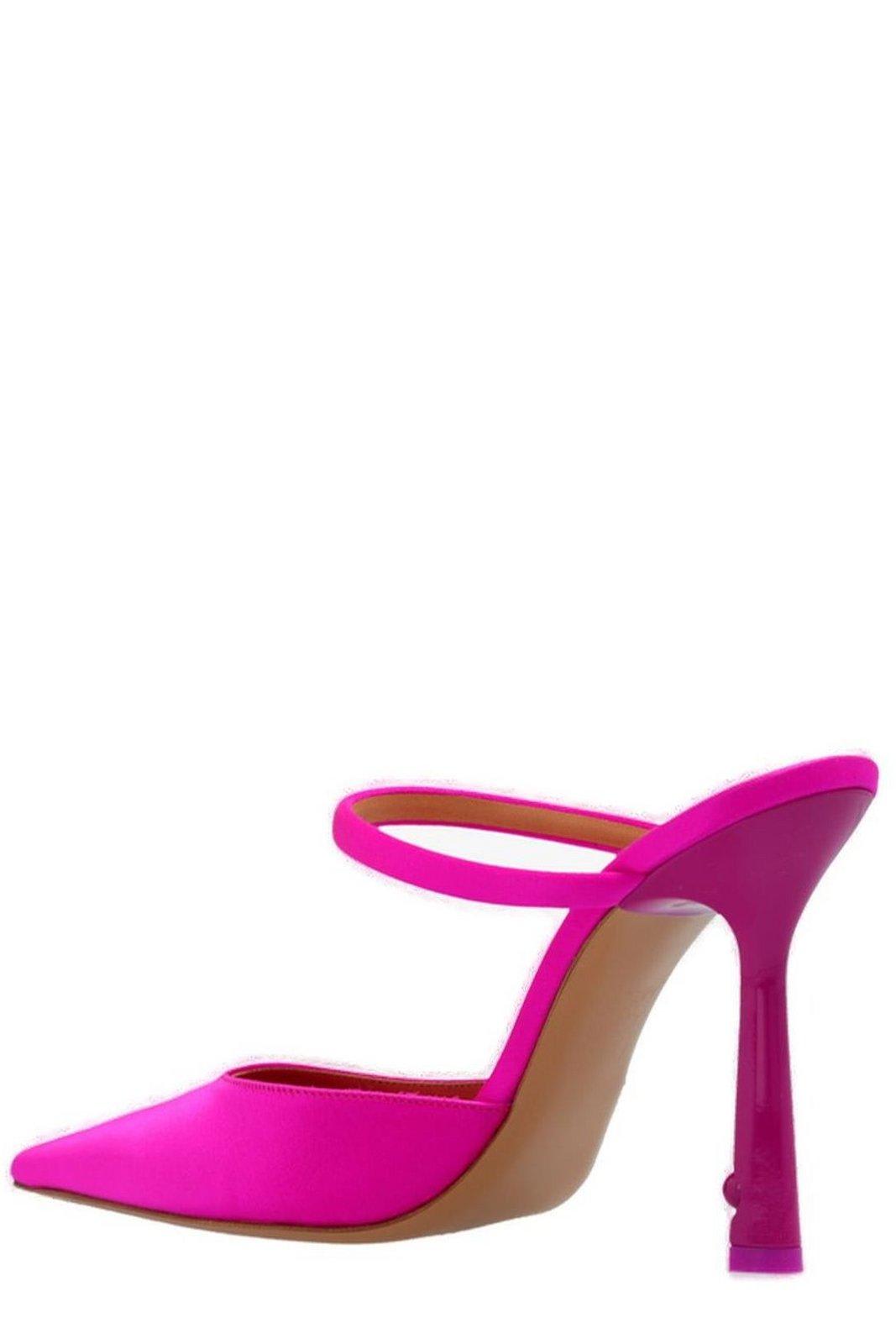 Shop Off-white Pop Lollipop Heeled Mules In Fuchsia