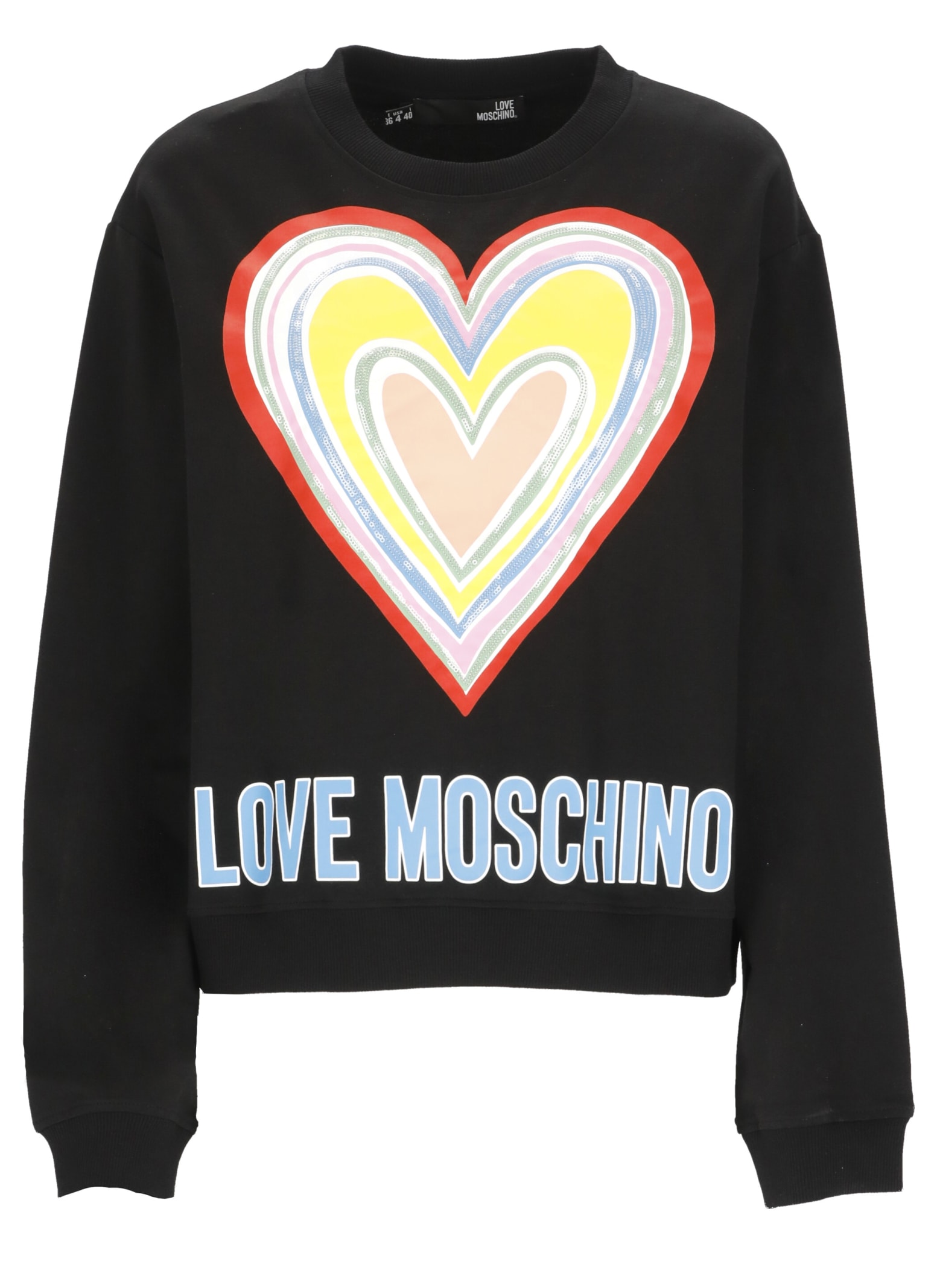 Love Moschino Sweatshirt With Heart Print