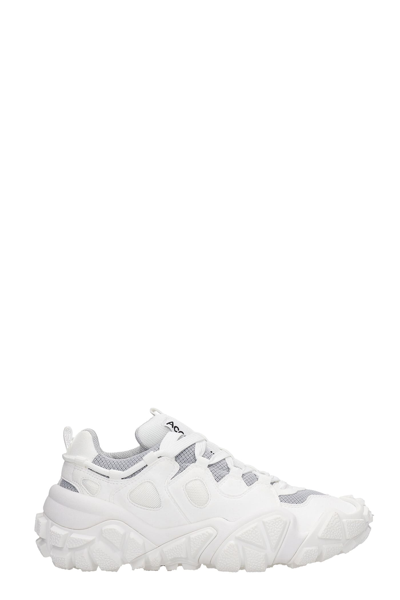Acne Studios Bolzter Sneakers In White Synthetic Fibers