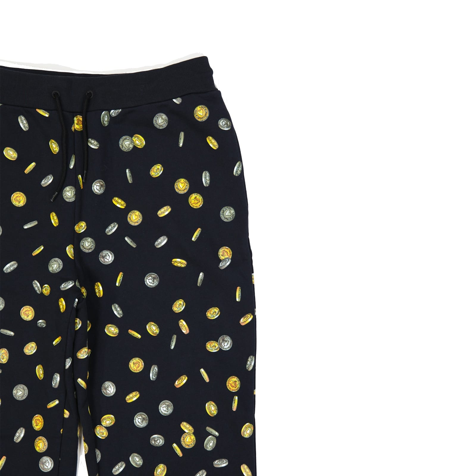 Moschino Couture Couture Cotton Printed Sweatpants In Black