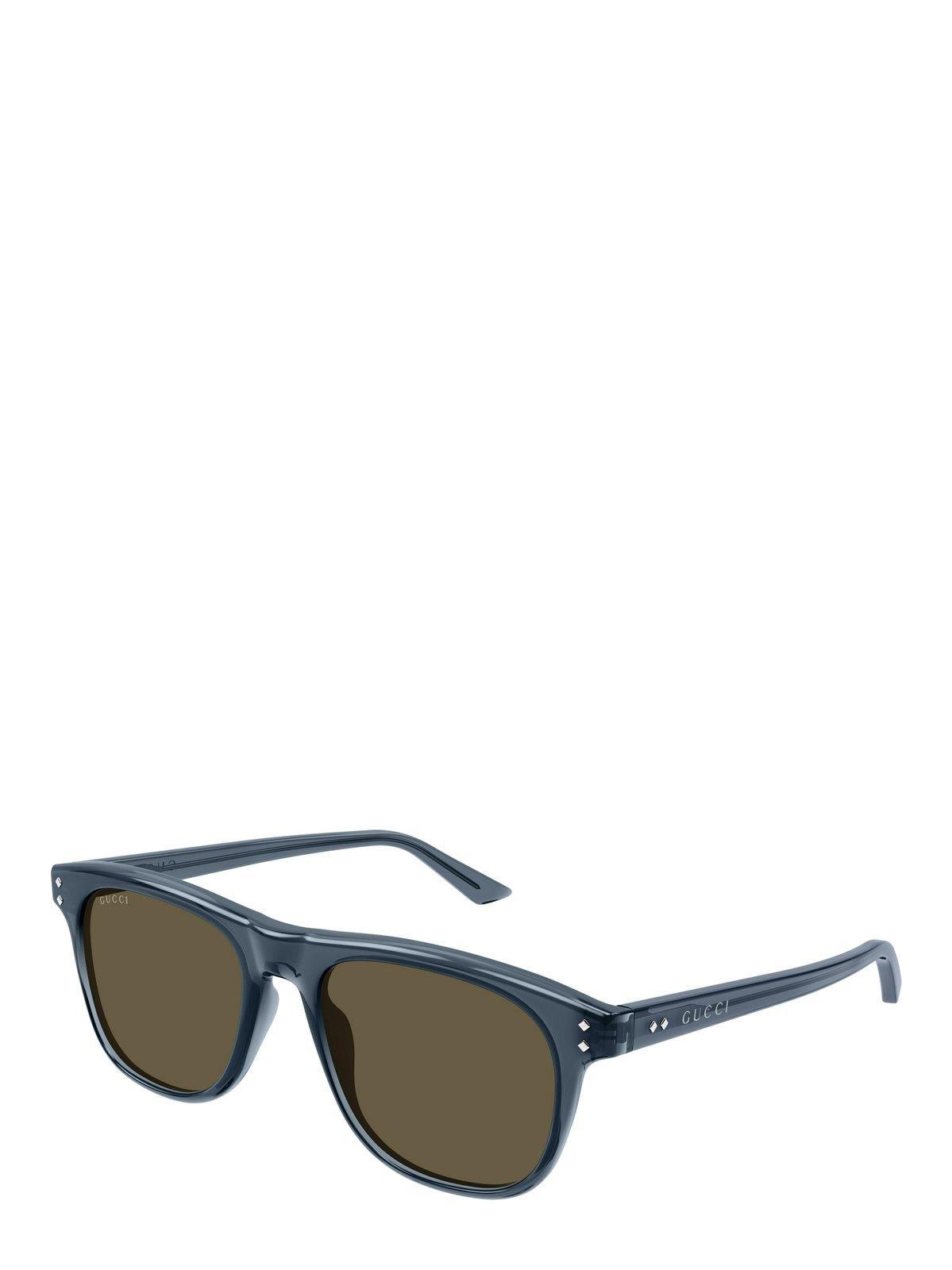 Gucci Square Frame Sunglasses In Blue