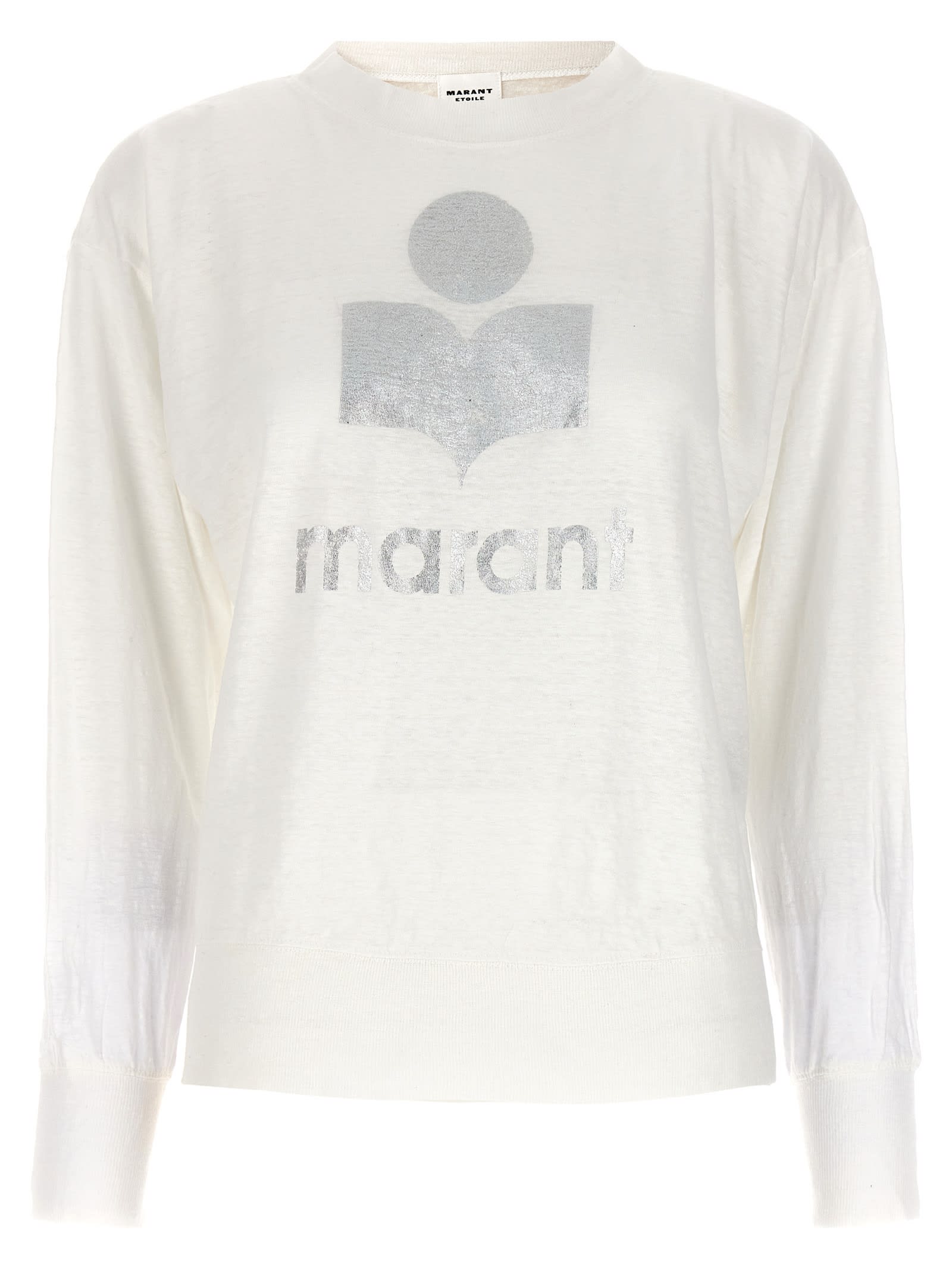 Shop Marant Etoile Klowia T-shirt In White