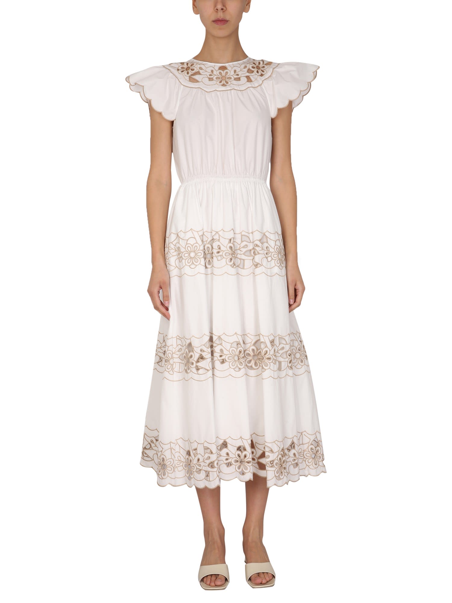 RED Valentino Dress With Embroidery