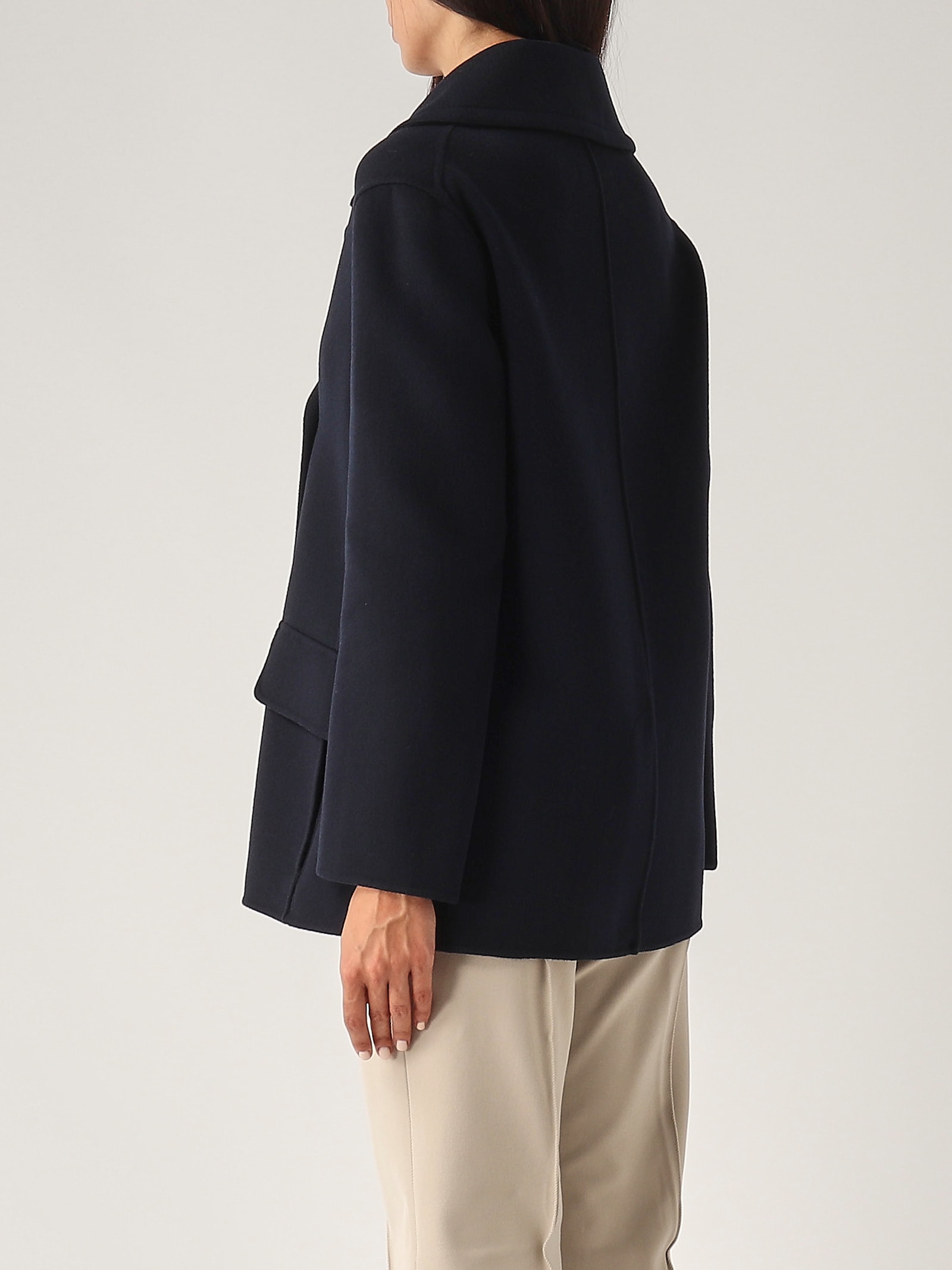 Shop 's Max Mara Efebo Coat In Navy