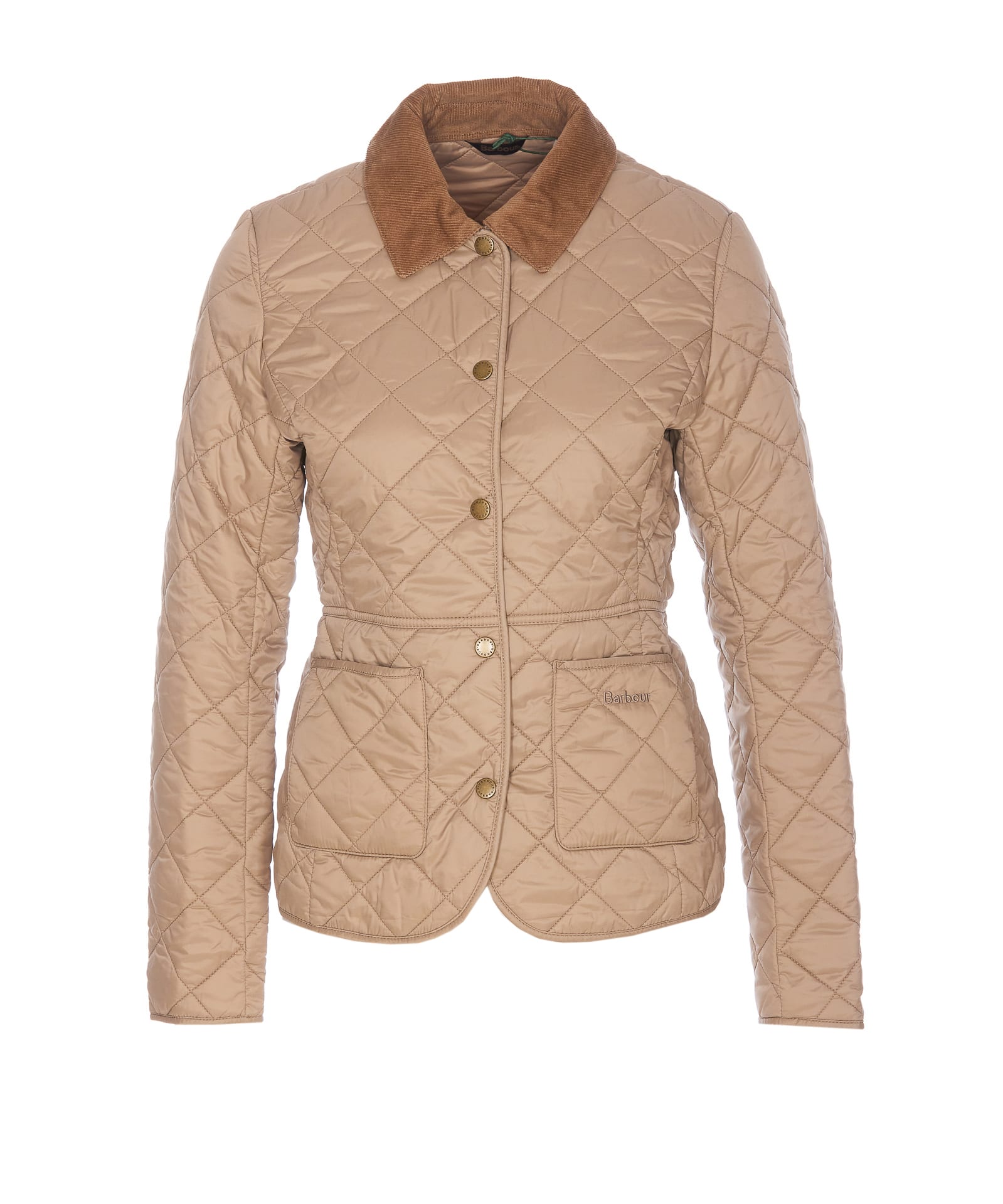 Barbour Deveron Quilted Jacket In Brown
