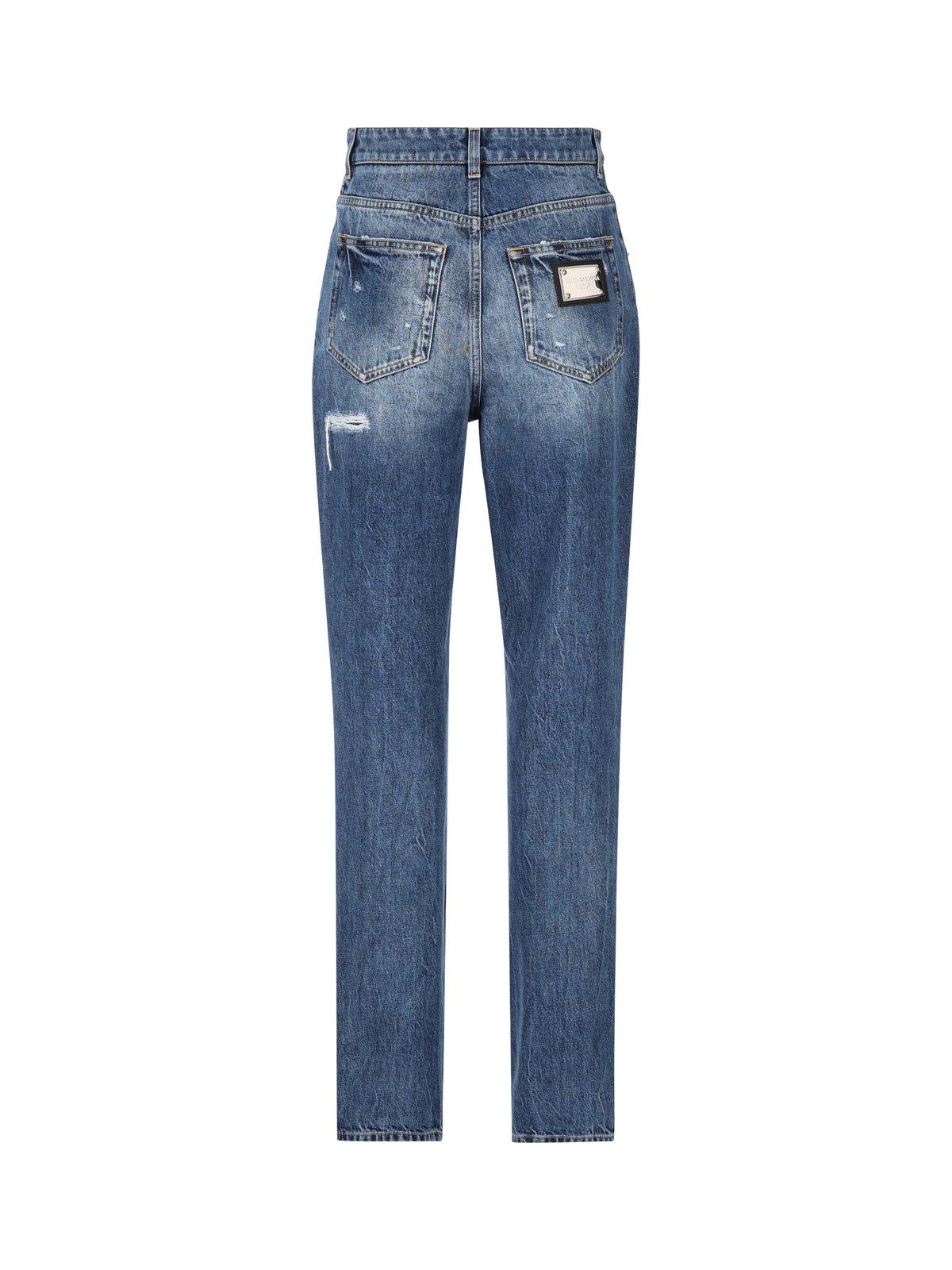 Shop Dolce & Gabbana Ripped Jeans