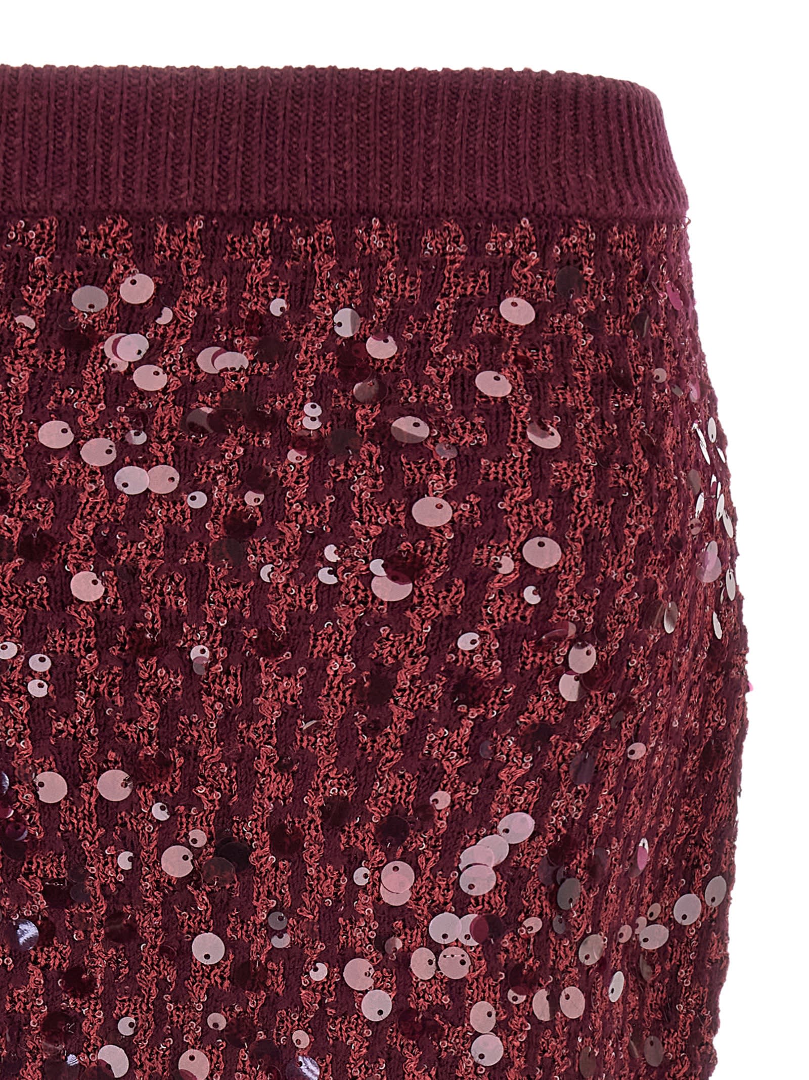 Pinko Gimme Skirts Bordeaux In Burgundy