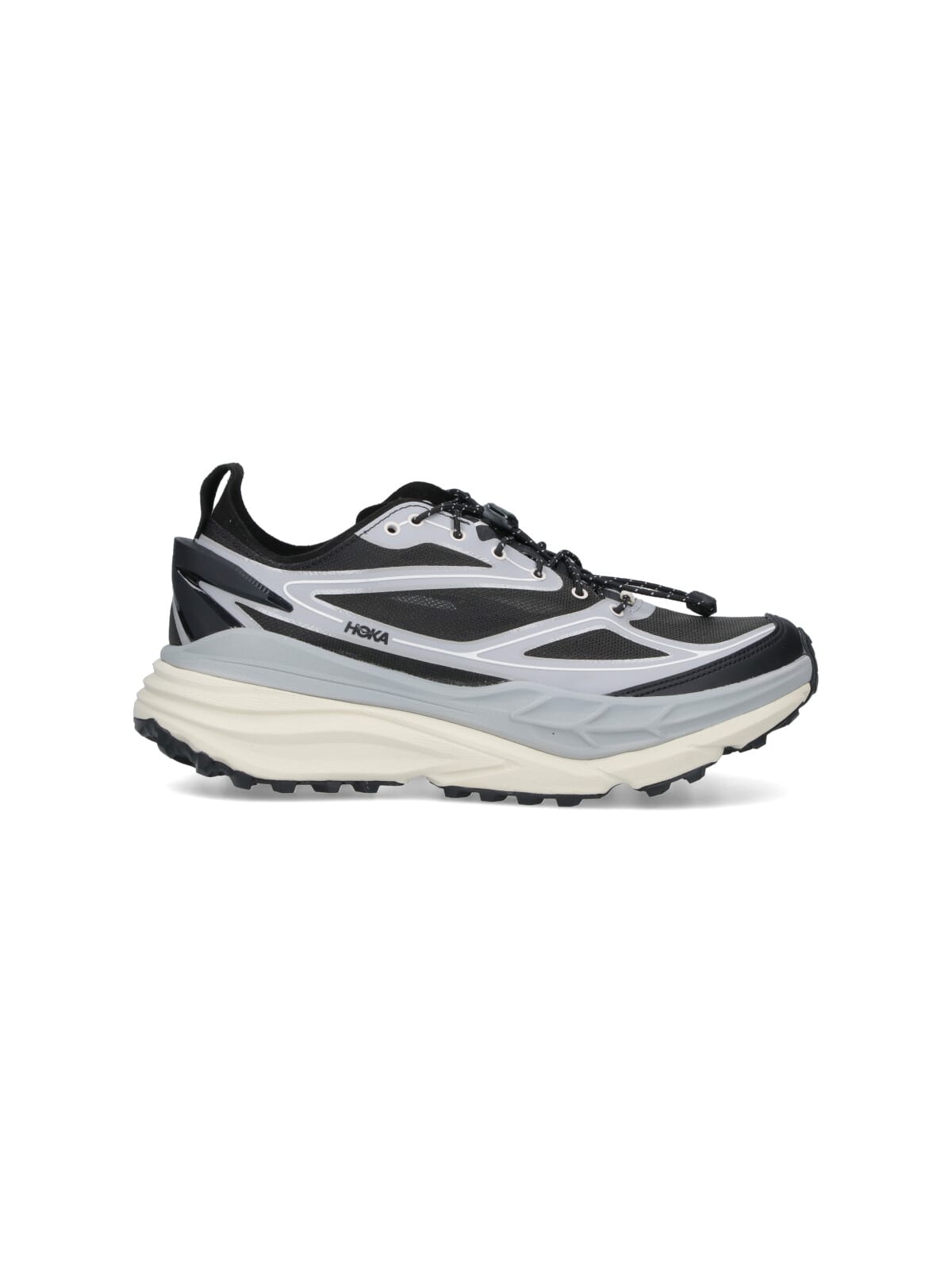 Hoka Stinson One7 Panelled Mesh Sneakers In Gray