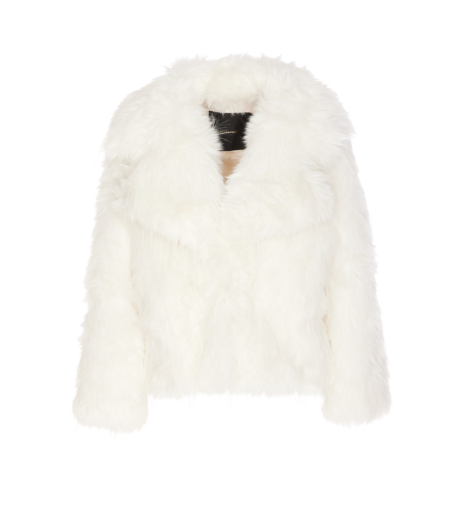 Shop Pinko Novaro Fake Fur Jacket In White