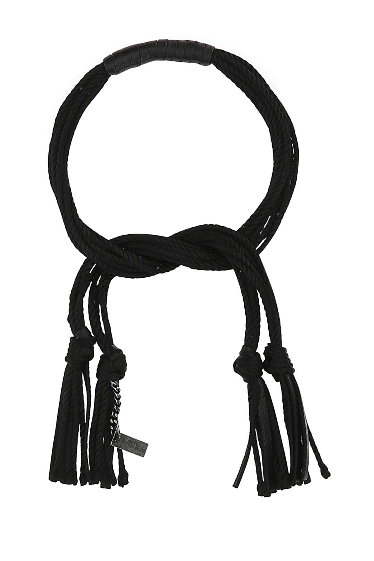 Saint Laurent Black Fabric Bracelet
